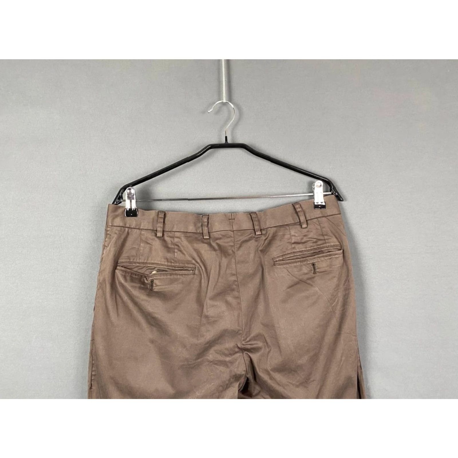 Suitsupply Suitsupply Mens Casual Pants Regular Straight Brown Size 50 Inseam 33in Belt Loop/Zip Button Comfort Stretch Pockets Size US 34 / EU 50 - 8 Thumbnail