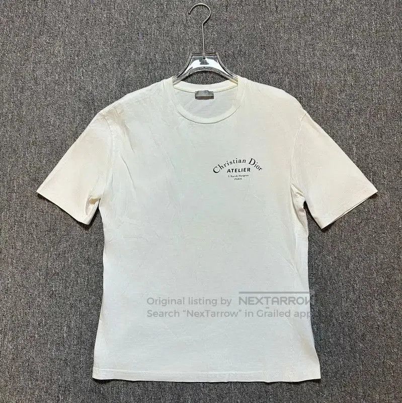Dior Dior White Logo Print Short Sleeve T. Size S / US 4 / IT 40 - 1 Thumbnail
