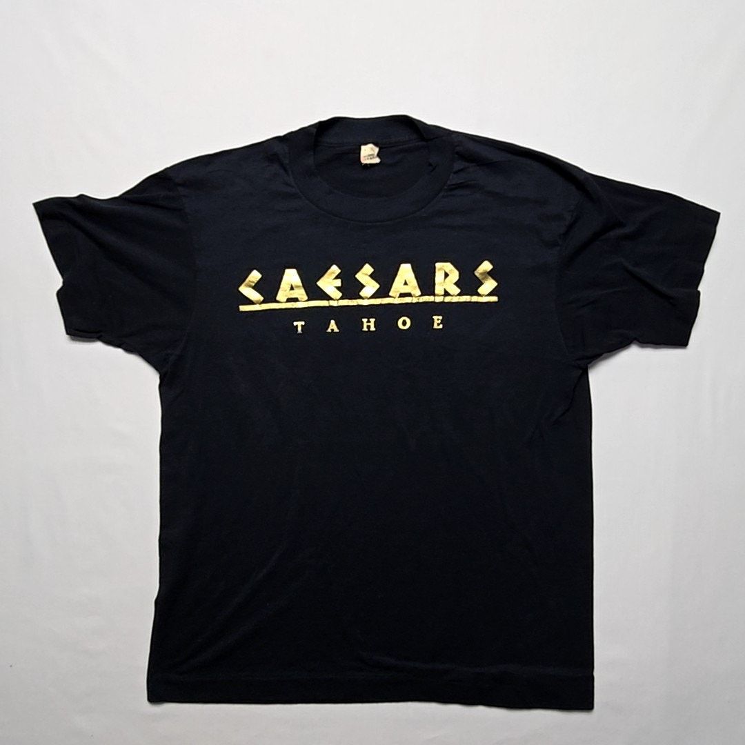 Vintage Vintage Caesars Tahoe Graphic Tee Black Gold Logo L Shirt Size US L / EU 52-54 / 3 - 1 Thumbnail