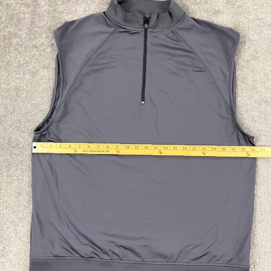 Footjoy FootJoy Golf Vest Mens Large Gray 1/4 Zip Performance Pullover Stretch Outdoor Sports Size US L / EU 52-54 / 3 - 4 Thumbnail