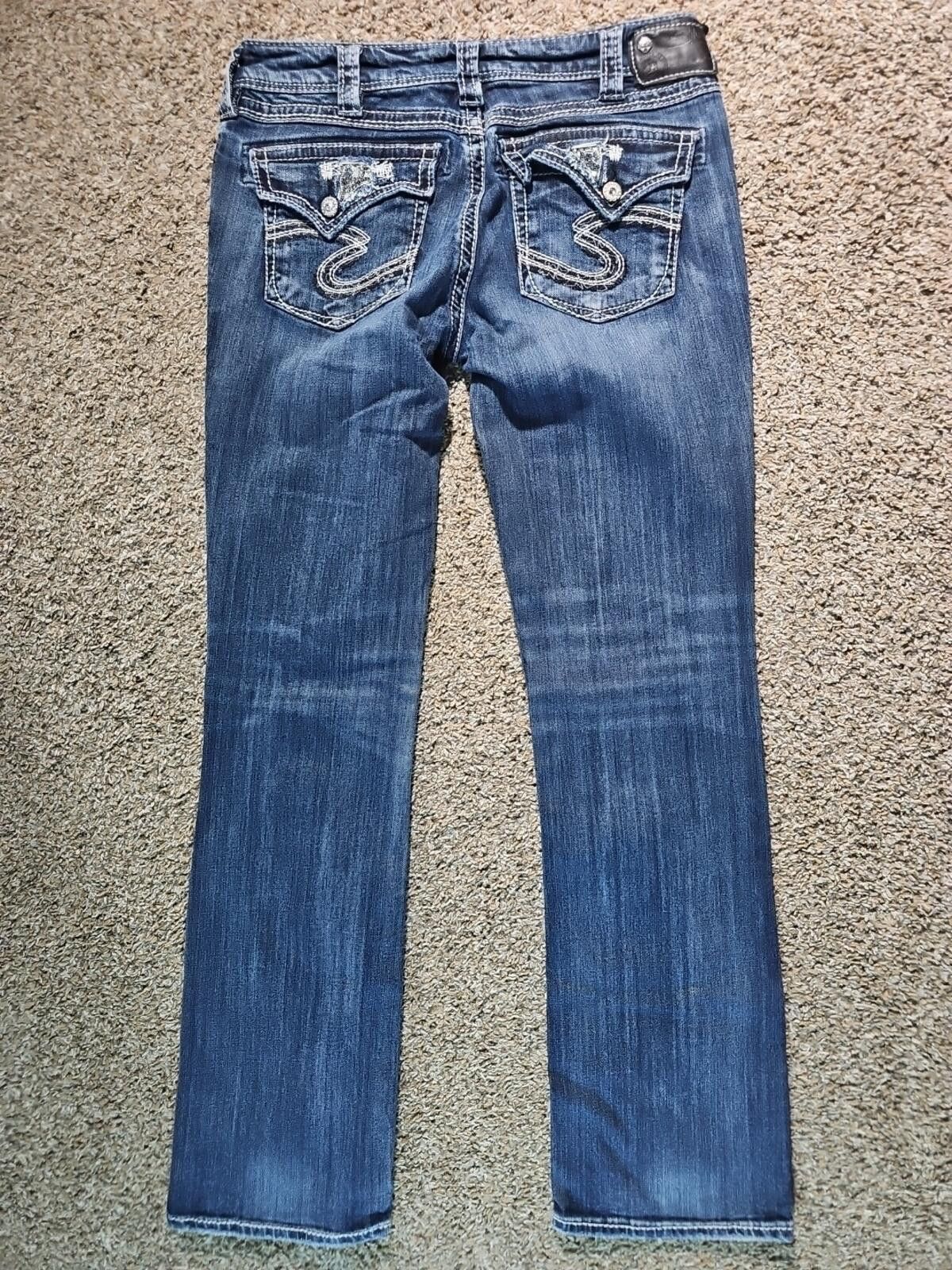 Silver Jeans Co. Silver SUKI FLAP 17" 30x33(32x32) Jeans Size 30" / US 8 / IT 44 - 9 Thumbnail