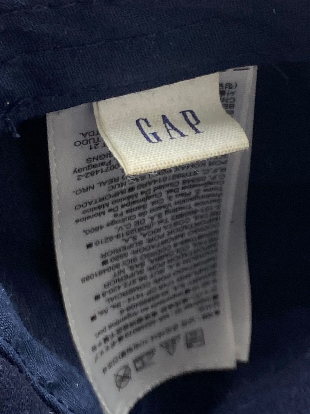 Gap Vintage GAP Big Logo Navy Cap Size ONE SIZE - 5 Thumbnail