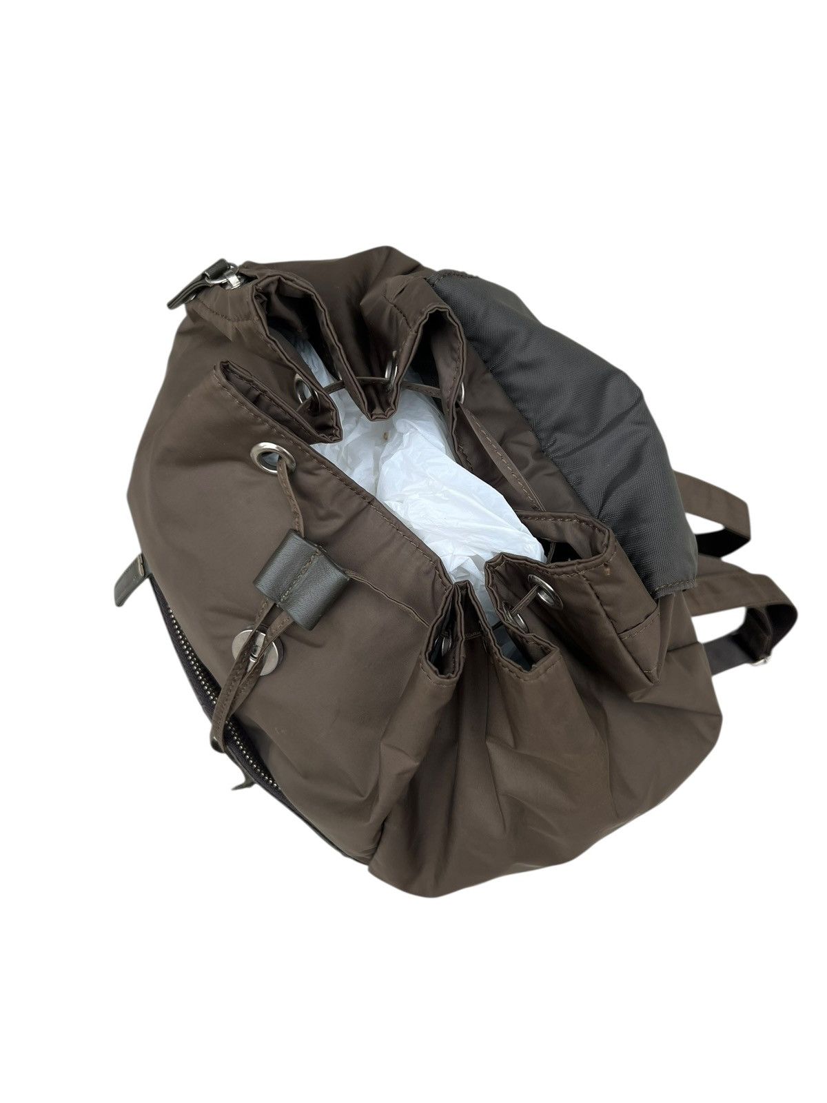 Yohji Yamamoto 2000s Yohji Yamamoto Y’saccs Military Style Rucksack Bag Size ONE SIZE - 14 Thumbnail