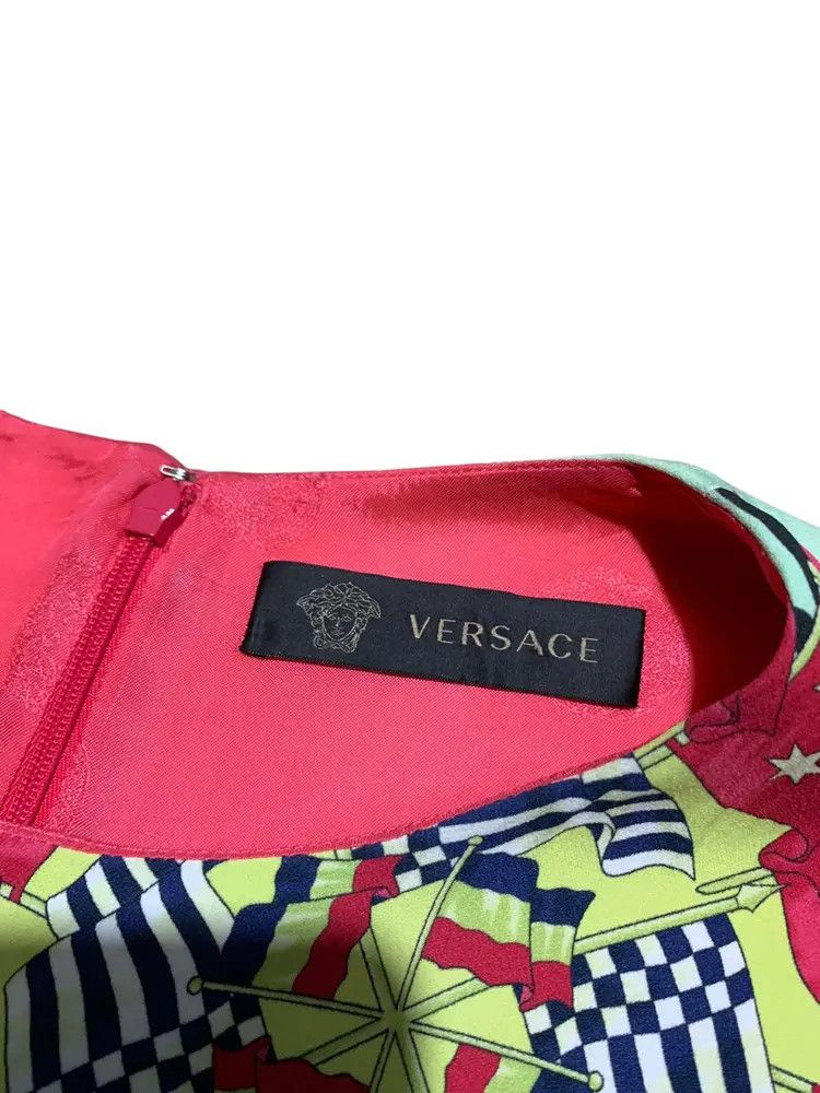 Versace SS15 versace resort viscose mini dress Size M / US 6-8 / IT 42-44 - 15 Thumbnail