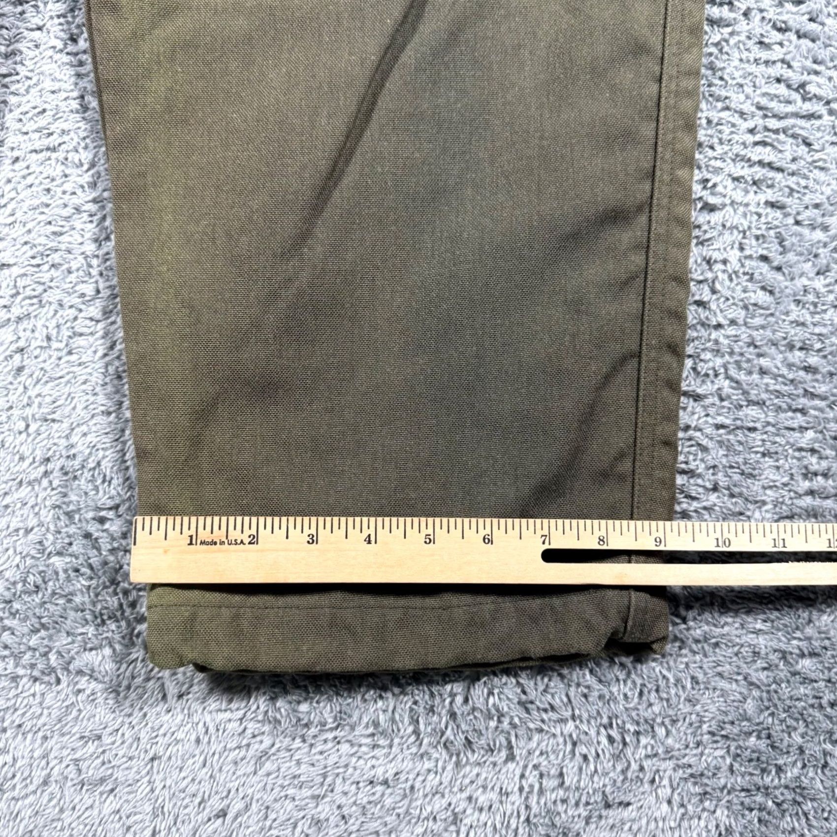 Vintage LL Bean Upland Hunting Pants Olive Green Nylon Brush Guard Field 40x29 Mens Size US 40 / EU 56 - 6 Thumbnail