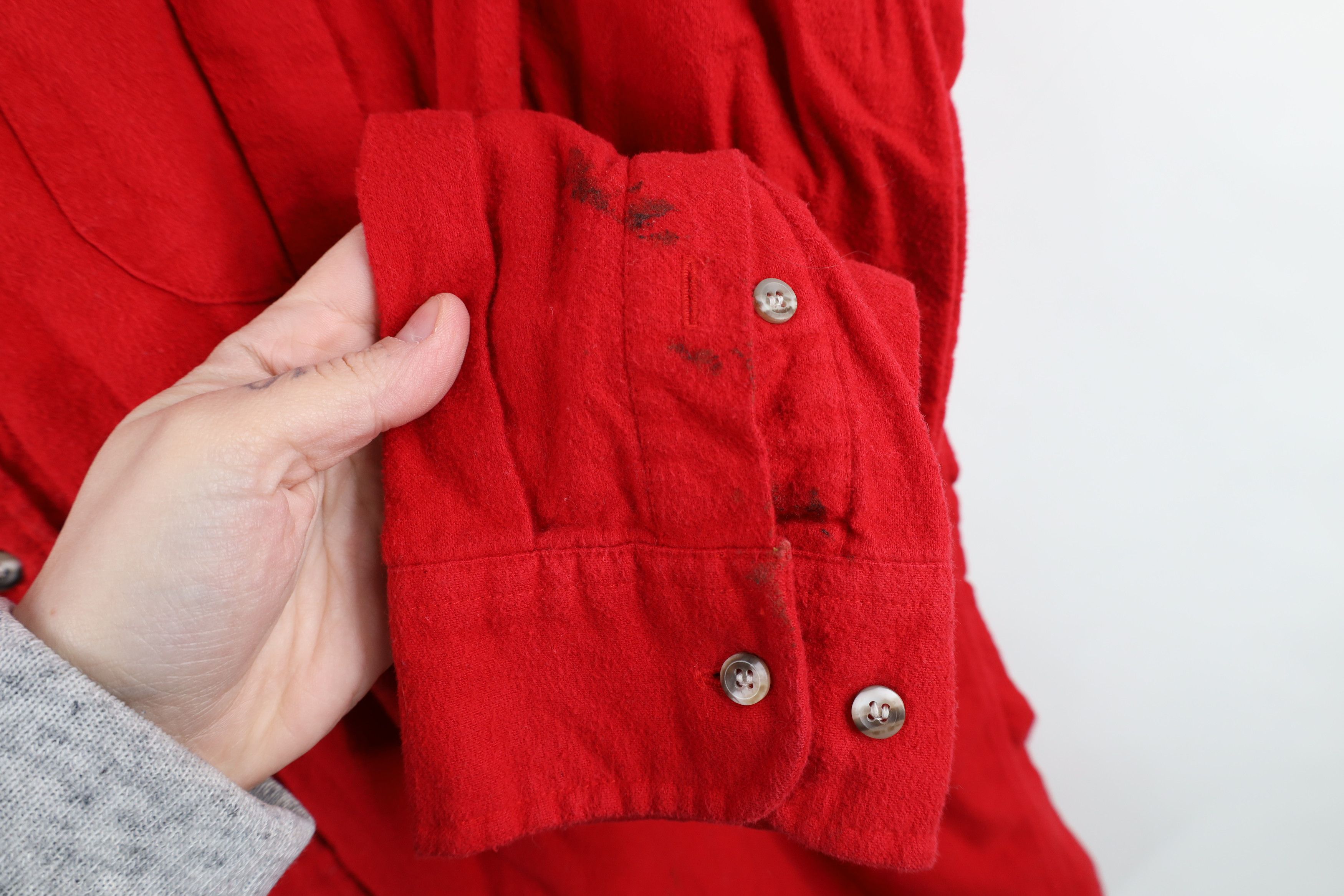 Vintage Vintage 90s Streetwear Cloth Collared Button Down Shirt Size US L / EU 52-54 / 3 - 4 Thumbnail
