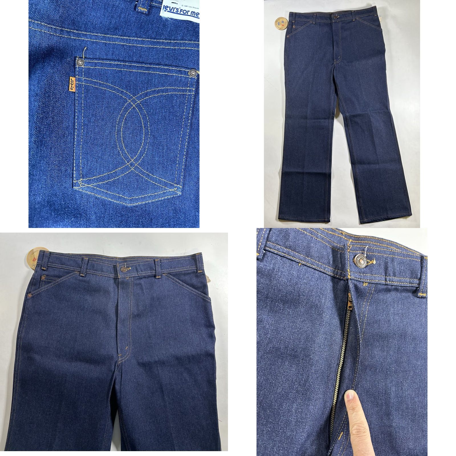 Levi's VINTAGE Levis Orange Tab 1984 Olympics Jeans 38x30 Brand New Dead Stock With Tag Men Denim Blue 80s USA Jeans OLympics Leather? Size US 38 / EU 54 - 8 Thumbnail