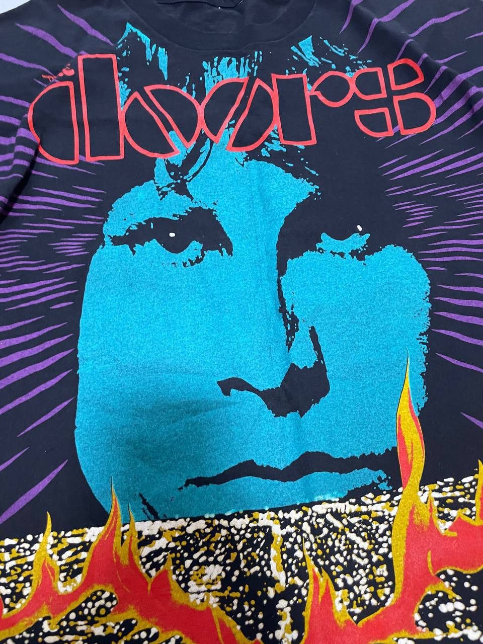 Band Tees The Doors Very Rare Vintage Single Stitch 1992 Over Print Size US XL / EU 56 / 4 - 7 Thumbnail
