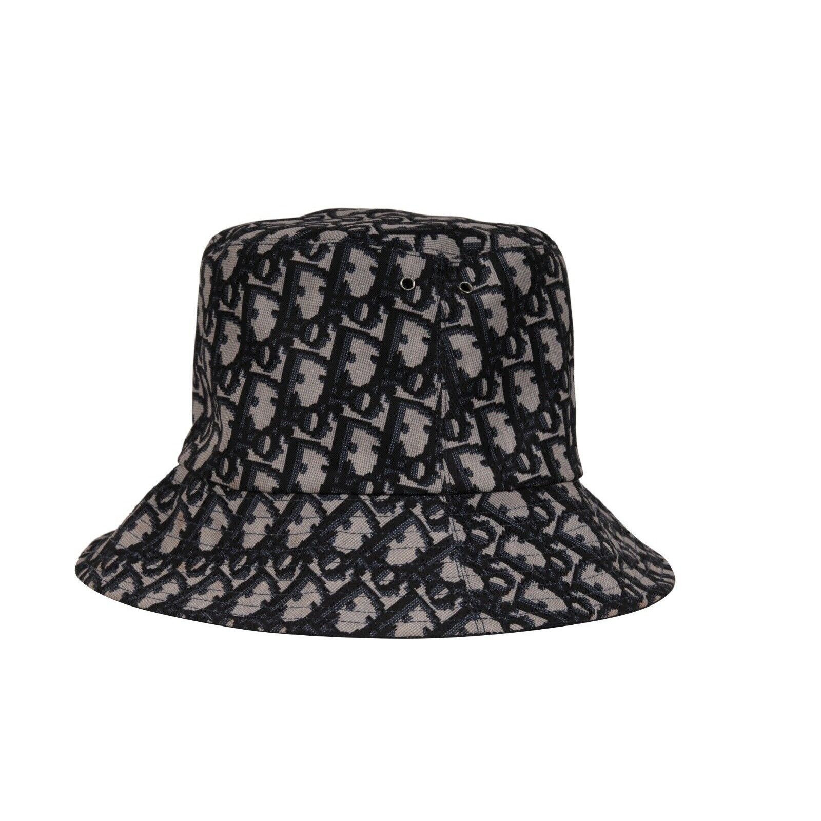Dior Oblique Logo Reversible Teddy D Brim Bucket Hat Size ONE SIZE - 22 Thumbnail
