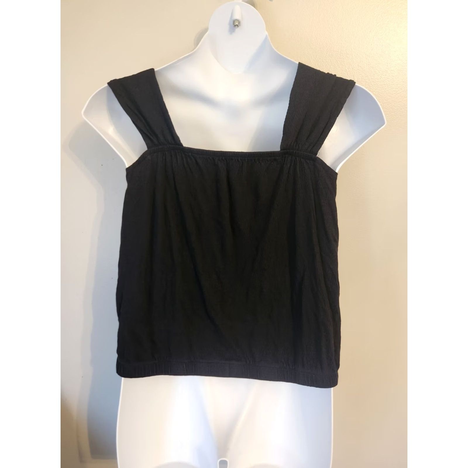 Vintage Lane Bryant Black Gauzy Elastic Hem Sleeveless Top Blouse 14/16 Women Plus Size Casual Party/Cocktail Size XL / US 12-14 / IT 48-50 - 5 Thumbnail