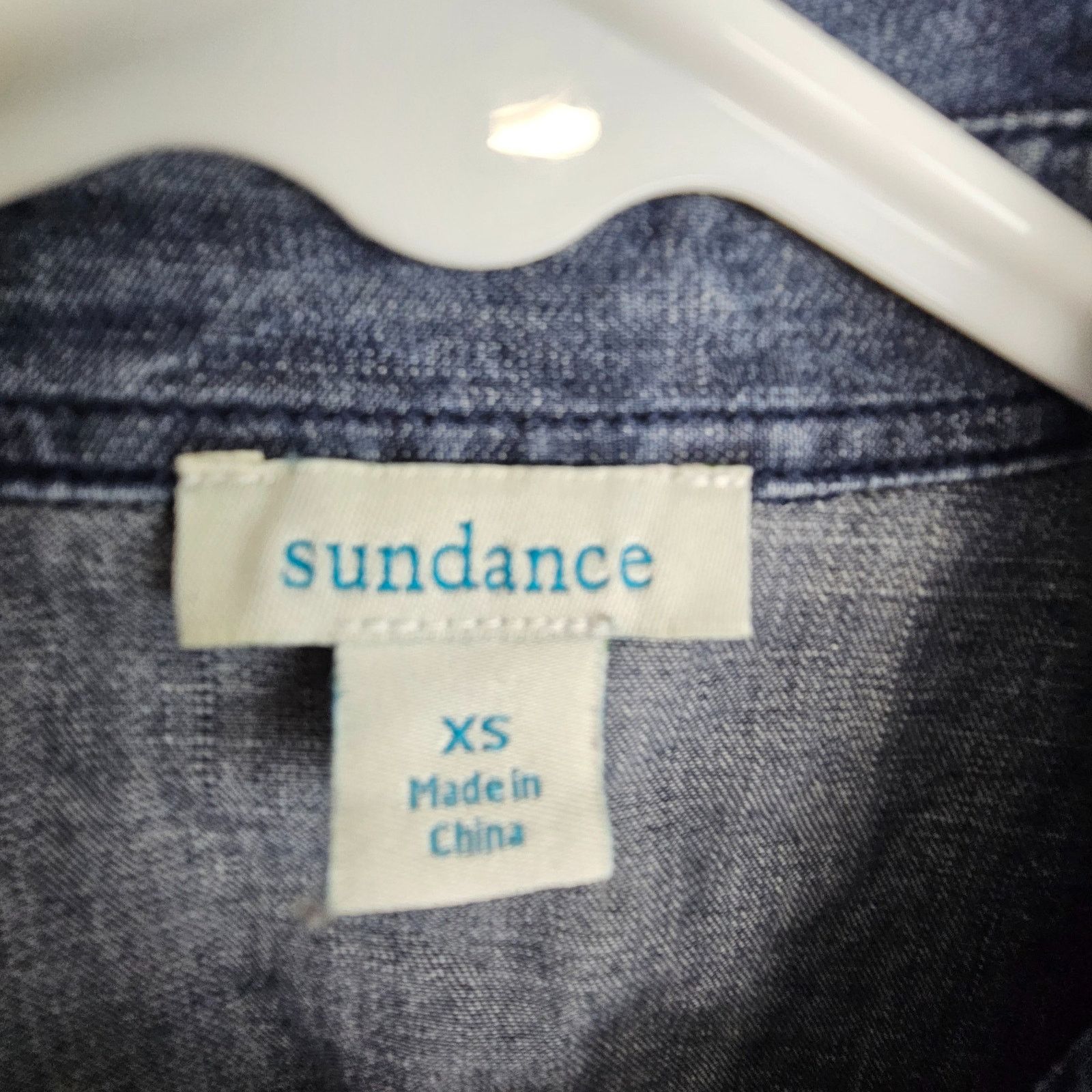 Sundry Sundance Womens Denim Western Shirt Pearl Snap Size XS Size XS / US 0-2 / IT 36-38 - 6 Thumbnail