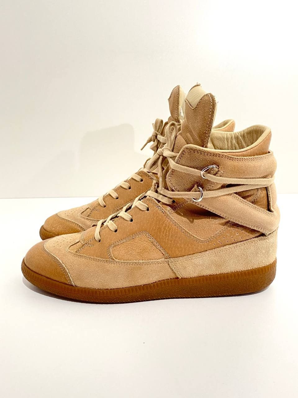 Maison Margiela Maison Margiela Hybrid Leather High Top Sneakers Vintage Size US 8 / IT 38 - 3 Thumbnail