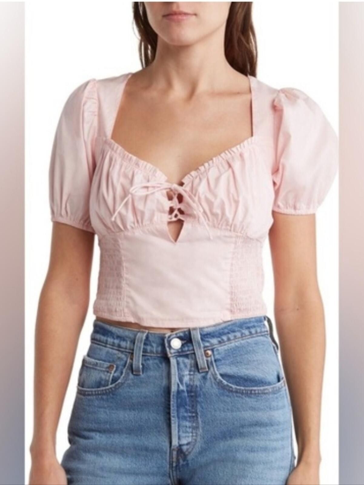 AUTRY Astr Smocked Puff Sleeve Top Size XL / US 12-14 / IT 48-50 - 1 Thumbnail