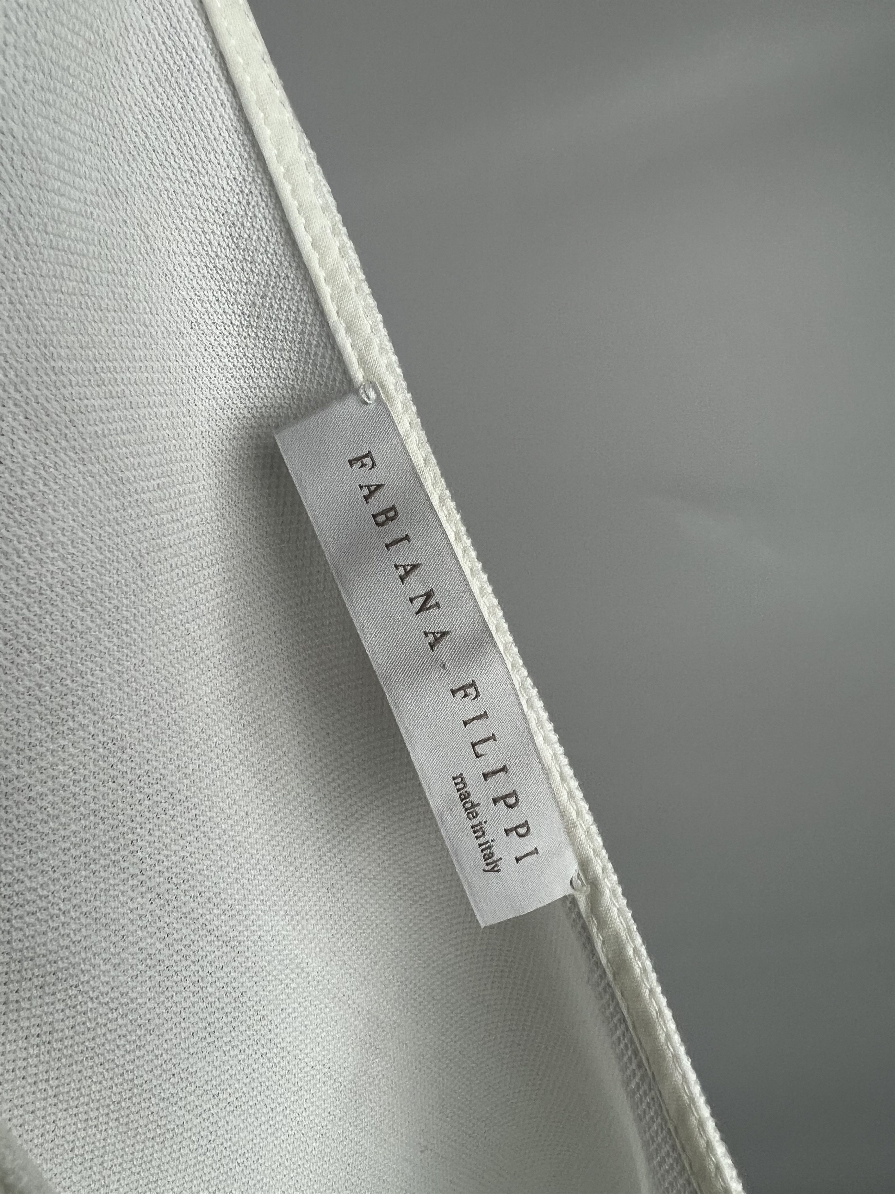 Fabiana Filippi Fabiana Filippi White Cotton Top Size IT44 Size M / US 6-8 / IT 42-44 - 8 Thumbnail