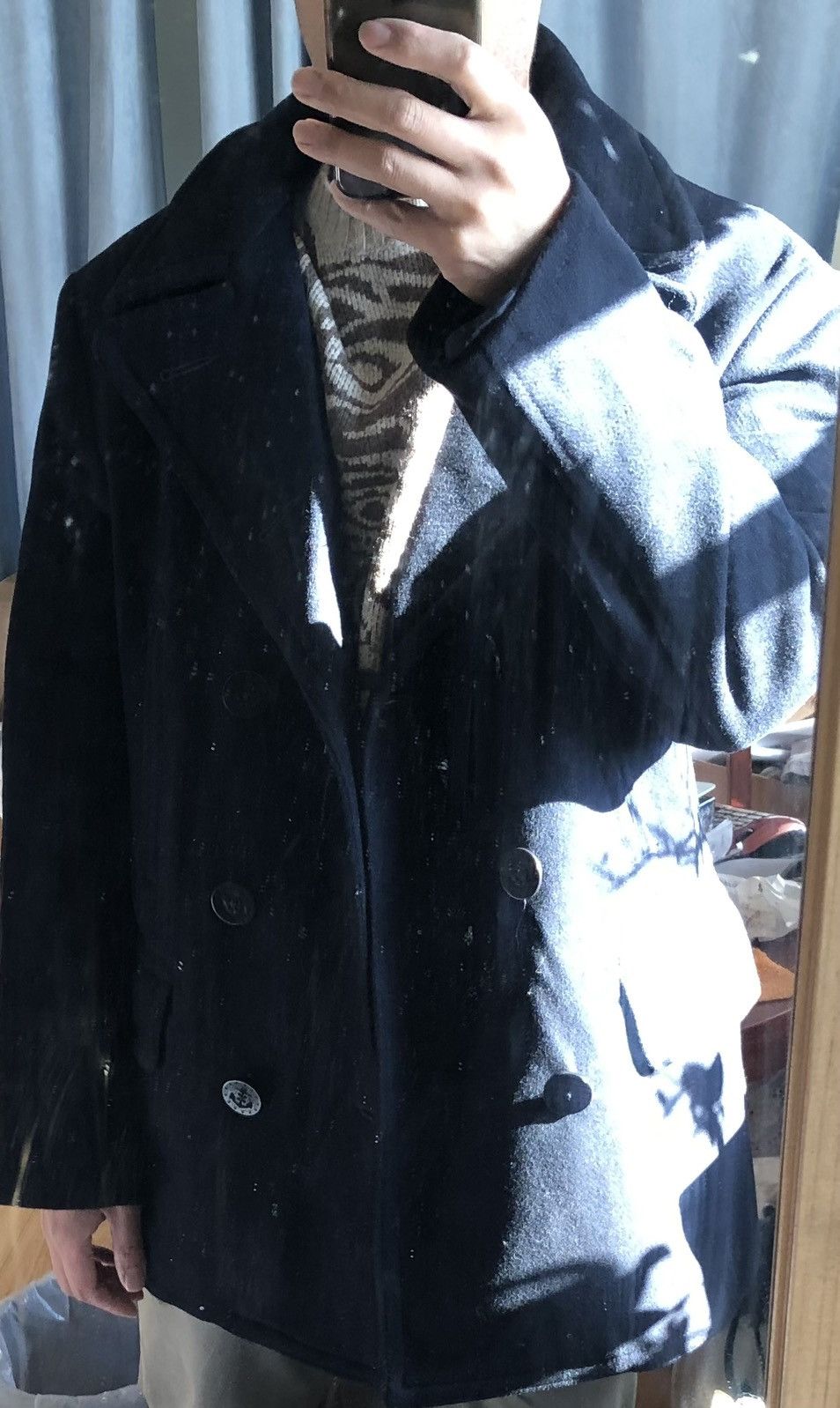 Ralph Lauren × Vintage Polo Ralph Lauren Double Breasted Overcoat Jacket navy Size US XL / EU 56 / 4 - 2 Thumbnail