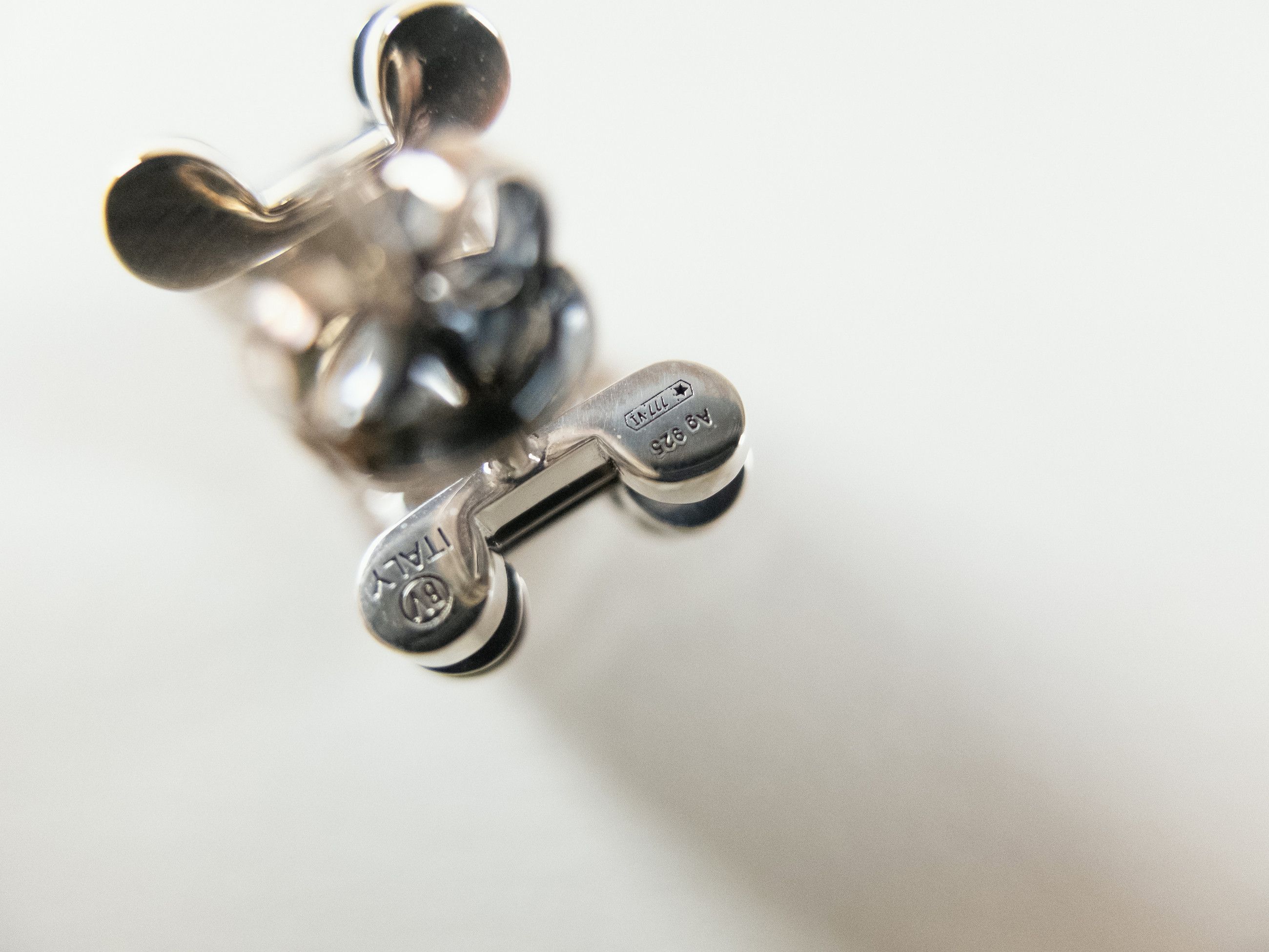 Bottega Veneta BOTTEGA VENETA Staple mini Sterling silver hoop earrings q Size ONE SIZE - 9 Thumbnail