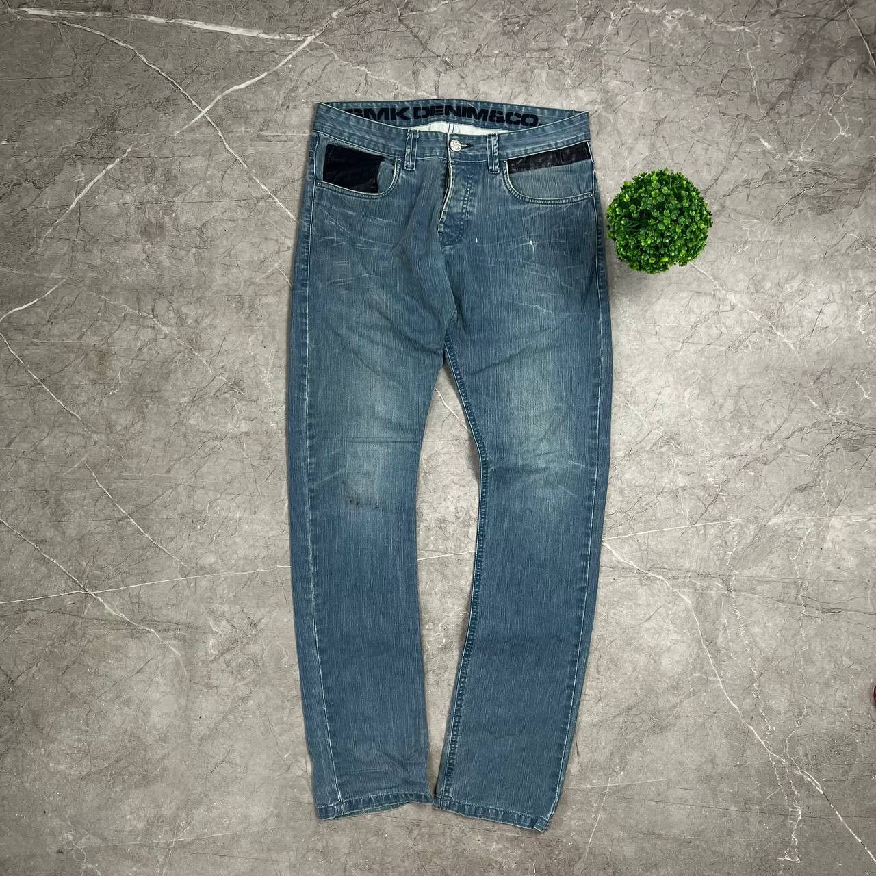 Japanese Brand Jeans Dirty Pants Faded Crash Denim Thrashed Y2K Distressed Size US 33 - 1 Thumbnail