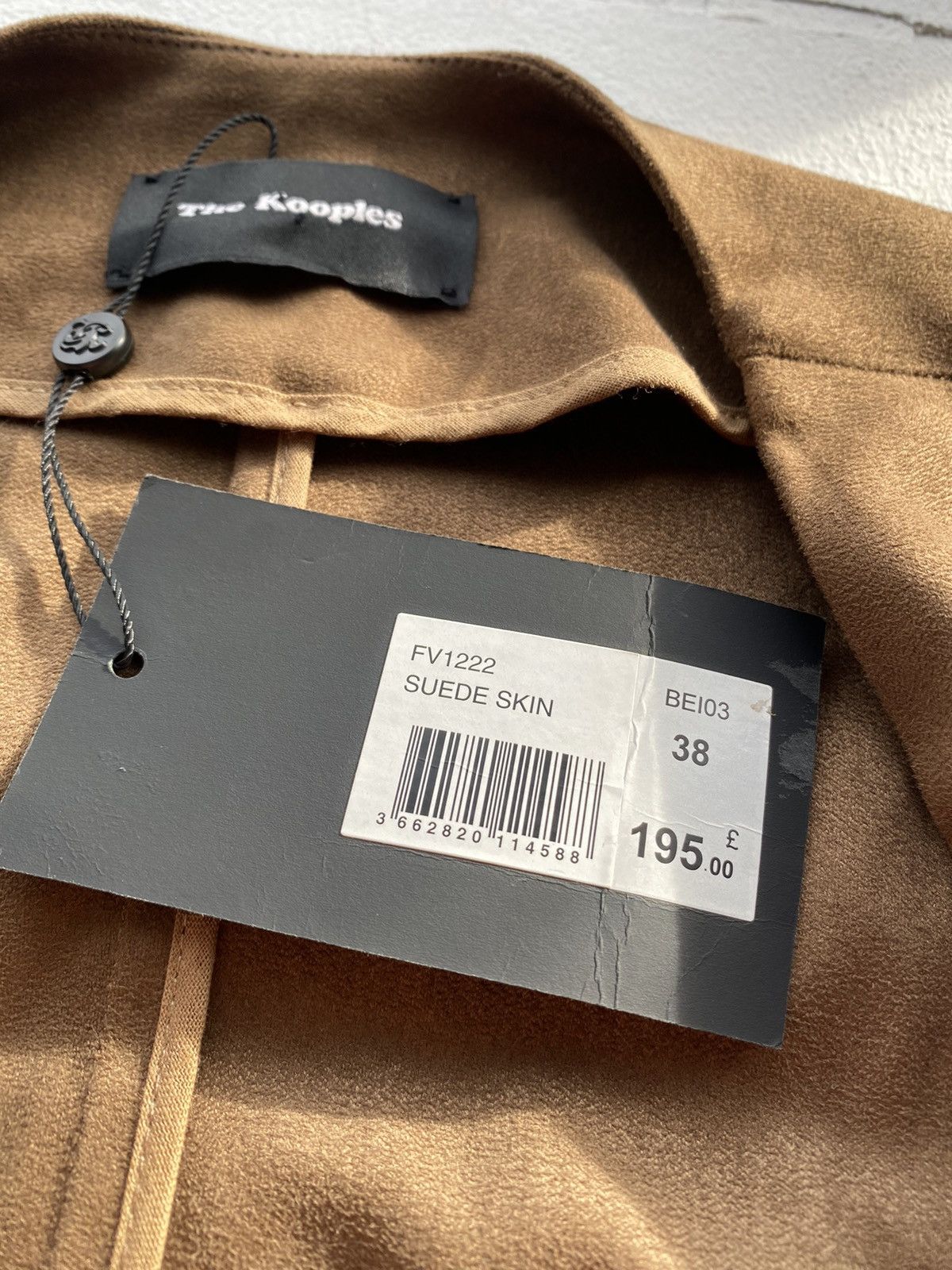 Designer × The Kooples 195£ RRP The Kooples Suede Blazer Coat Womens 38 size Size XS / US 0-2 / IT 36-38 - 3 Thumbnail