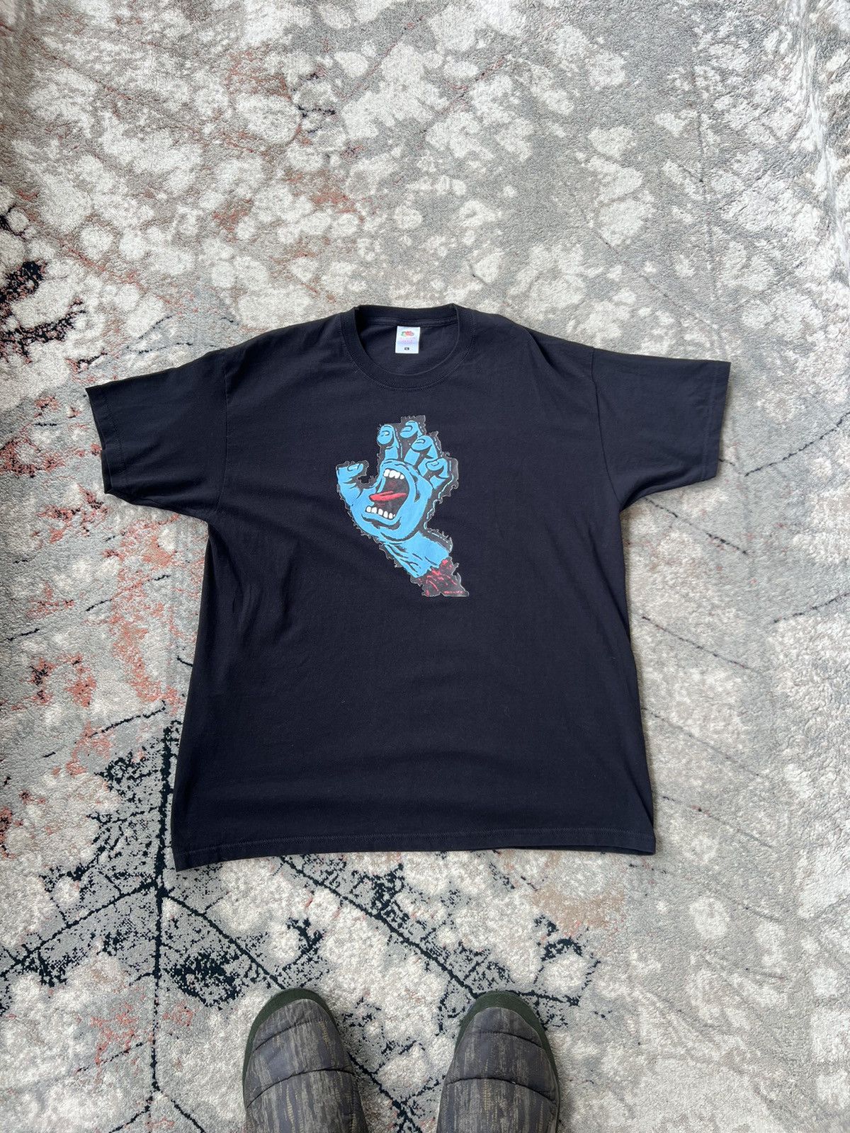 Fruit Of The Loom Vintage Santa Cruz Hand Tee Size US XL / EU 56 / 4 - 1 Thumbnail
