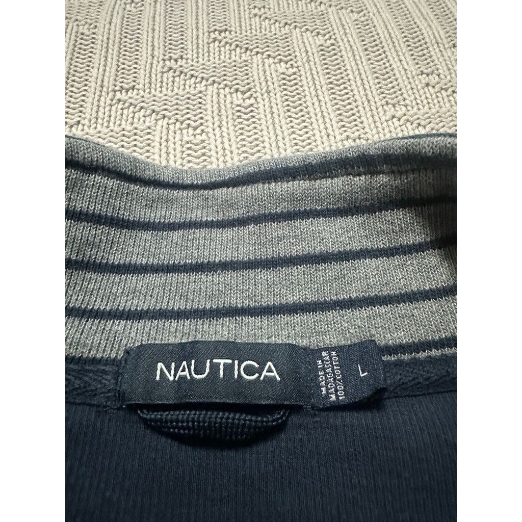 Nautica Nautica navy quarter zip pullover size L Size US L / EU 52-54 / 3 - 4 Thumbnail