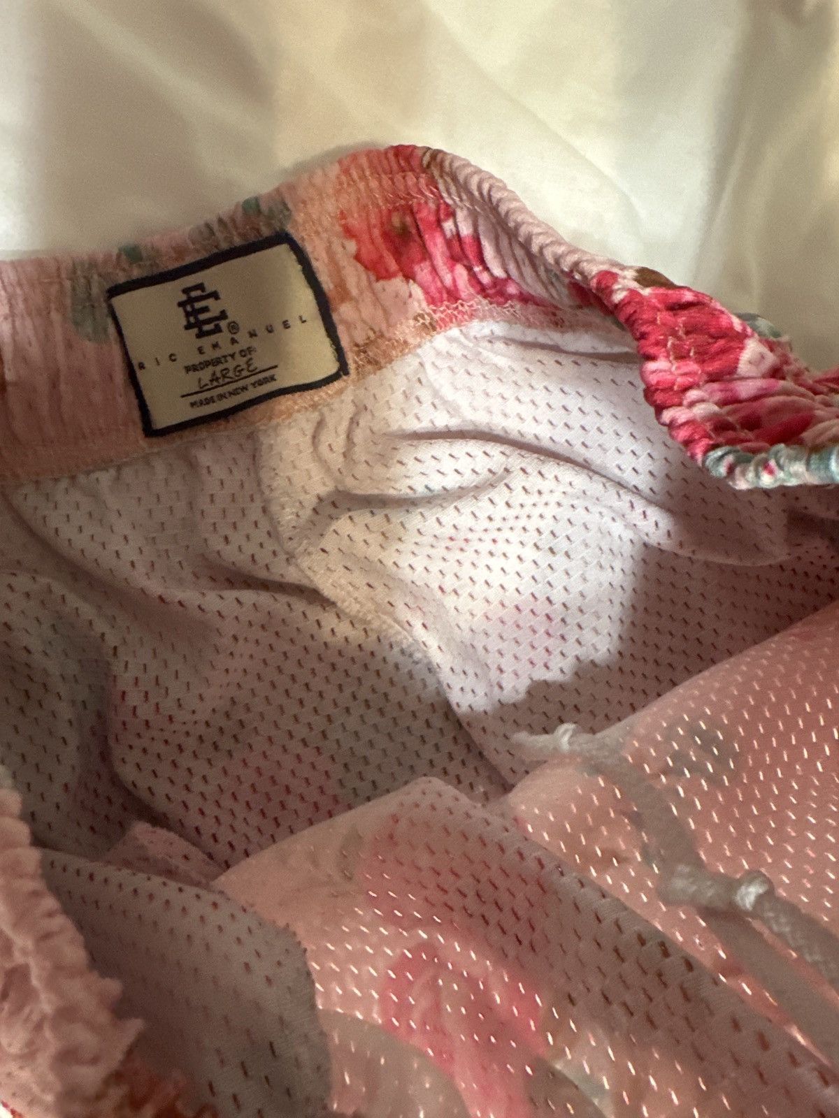 image of Eric Emanuel Pink Floral Shorts Size Large, Men's