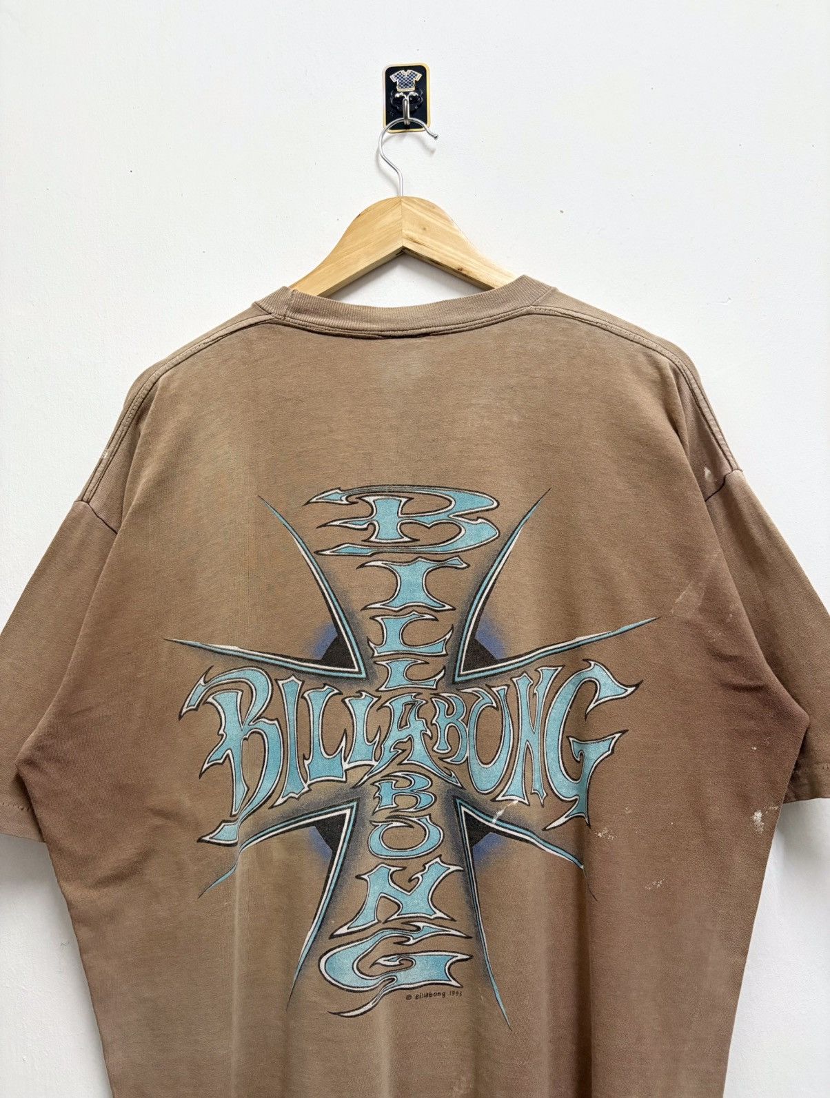 Billabong Vintage 90's Billabong Ripoff West Coast Choppers T-Shirt Size US L / EU 52-54 / 3 - 3 Thumbnail