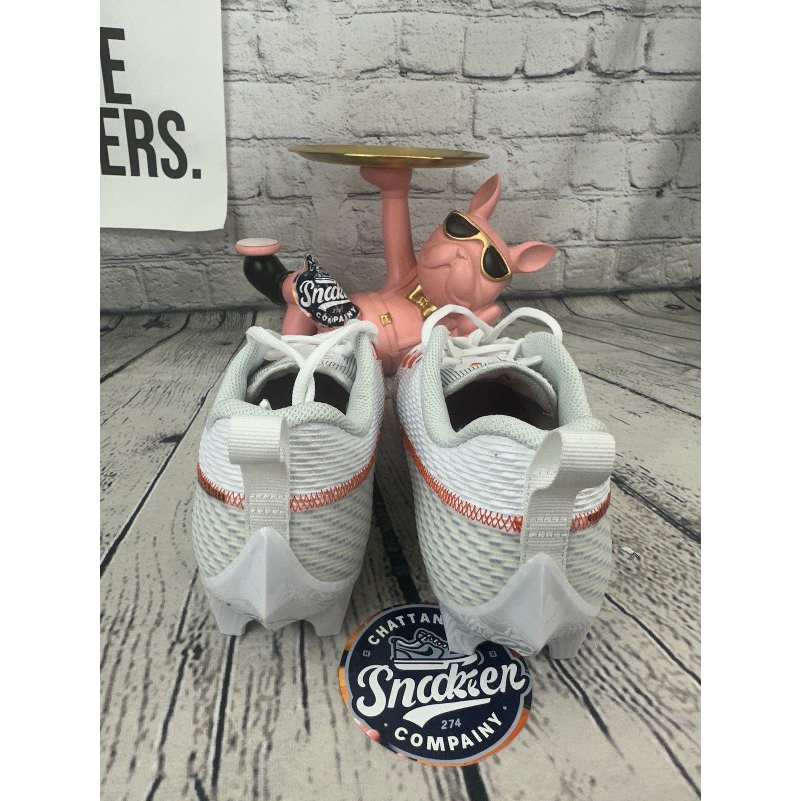 Nike Nike Vapor Edge Speed 360 2 Mens 9 Orange Football Cleats Size US 9 / EU 42 - 4 Thumbnail