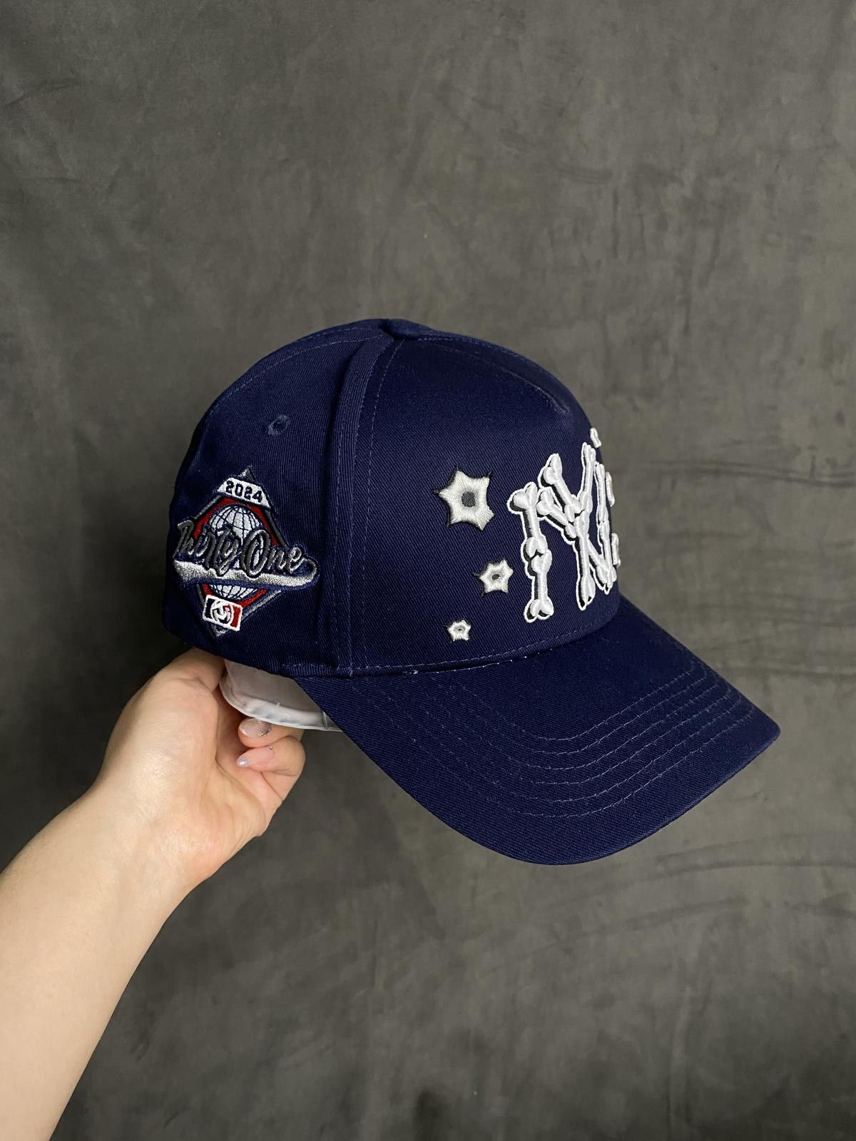 Designer Deadstock NY Bones Navy 31 Snapback Thirty One Hats OS Size ONE SIZE - 1 Thumbnail