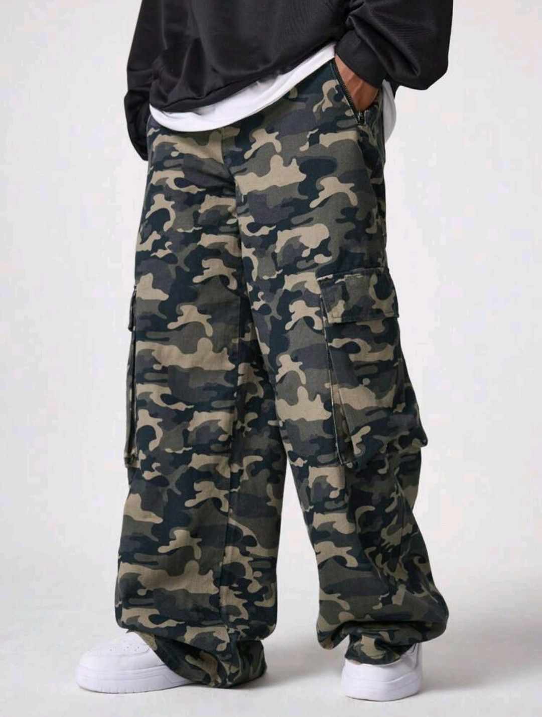 Japanese Brand × Jean Camo Loose Baggy Multiple Pockets Size US 39 - 1 Thumbnail