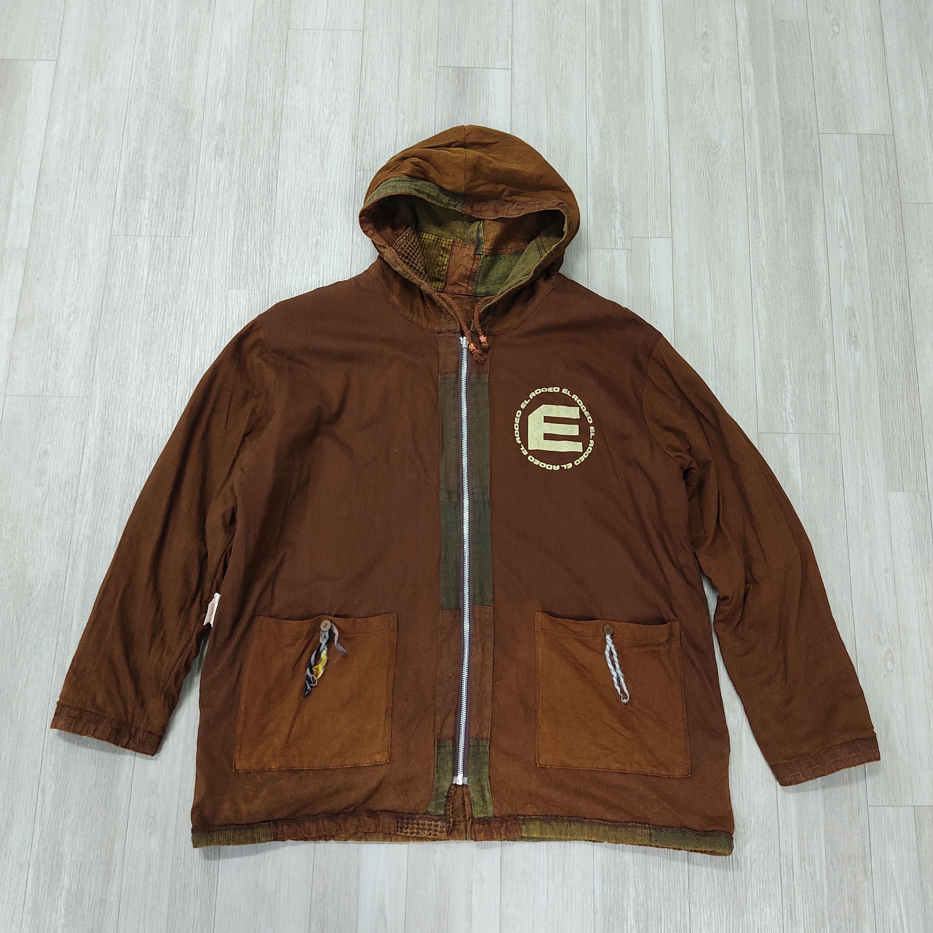 Japanese Brand EL RODEO Patchwork Kapital Inspired Parka Jacket Size US XXL / EU 58 / 5 - 8 Thumbnail