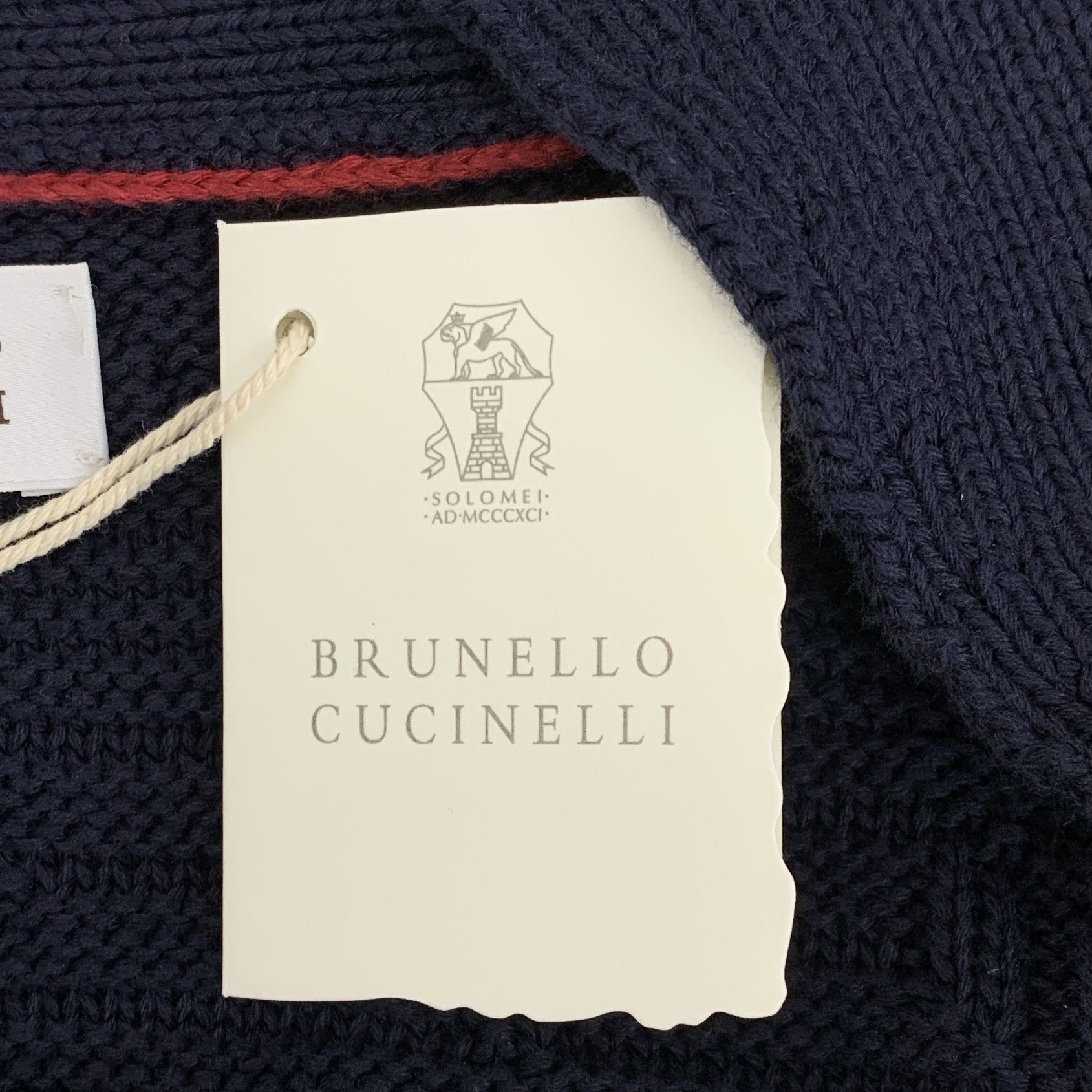 Brunello Cucinelli Brunello Cucinelli Jacquard Cardigan Navy (52) Size US L / EU 52-54 / 3 - 9 Thumbnail
