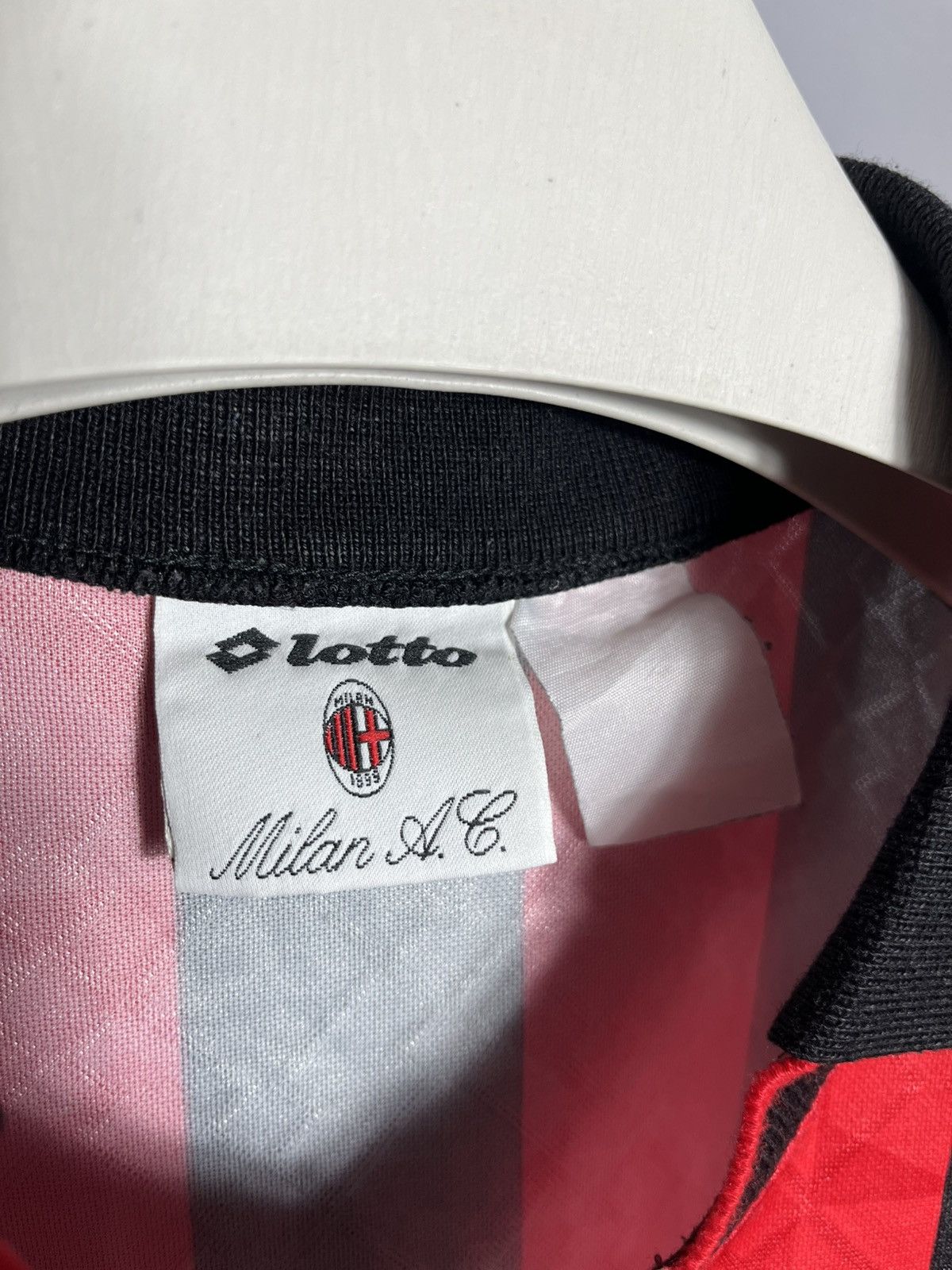 Lotto Sport AC Milan Home football shirt 1995 - 1996 mens jersey vintage Size US XL / EU 56 / 4 - 4 Thumbnail