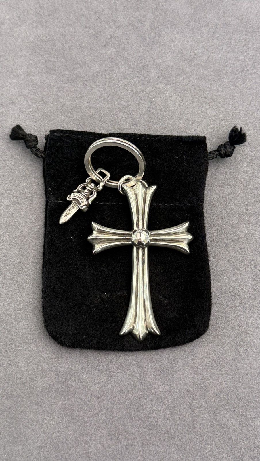 Chrome Hearts Chrome Hearts Cross & Dagger Keychain Silver 925 New Size ONE SIZE - 1 Thumbnail