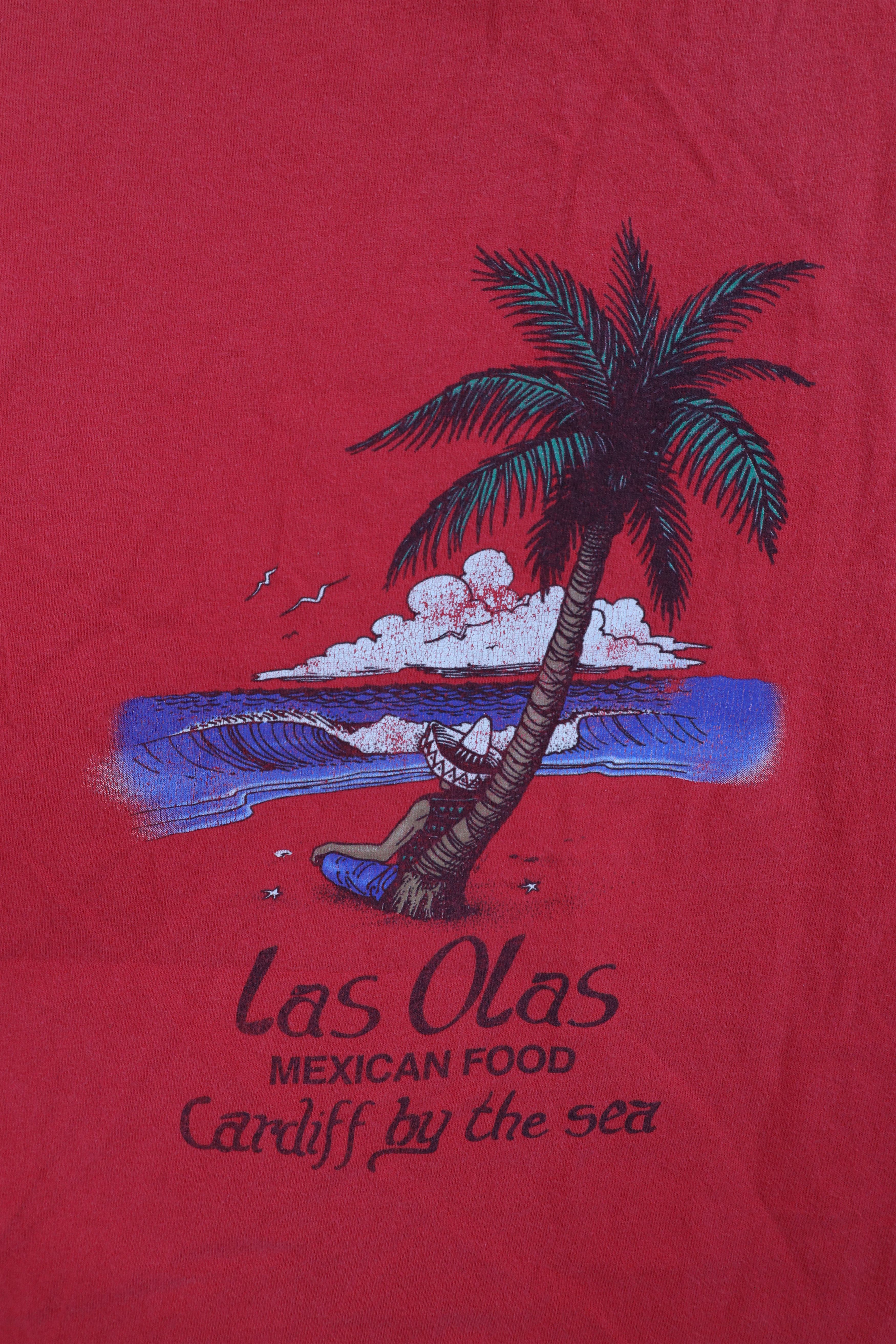 Vintage Vintage 90s Streetwear Food Cardiff By The Sea T-Shirt Size US L / EU 52-54 / 3 - 10 Thumbnail