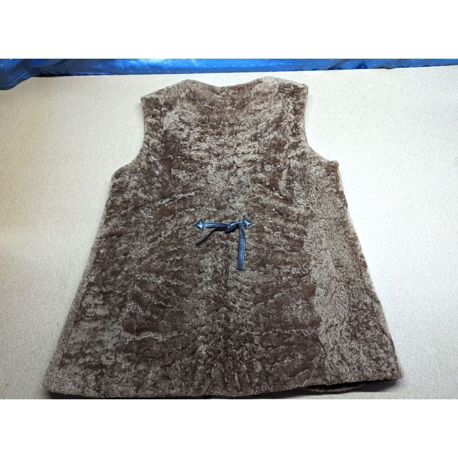 KARA VINTAGE Kara Trutnov Womens Vest L Faux Fur Khaki Brown Vest Women Casual Ladies 90s 0 Size L / US 10 / IT 46 - 2 Thumbnail