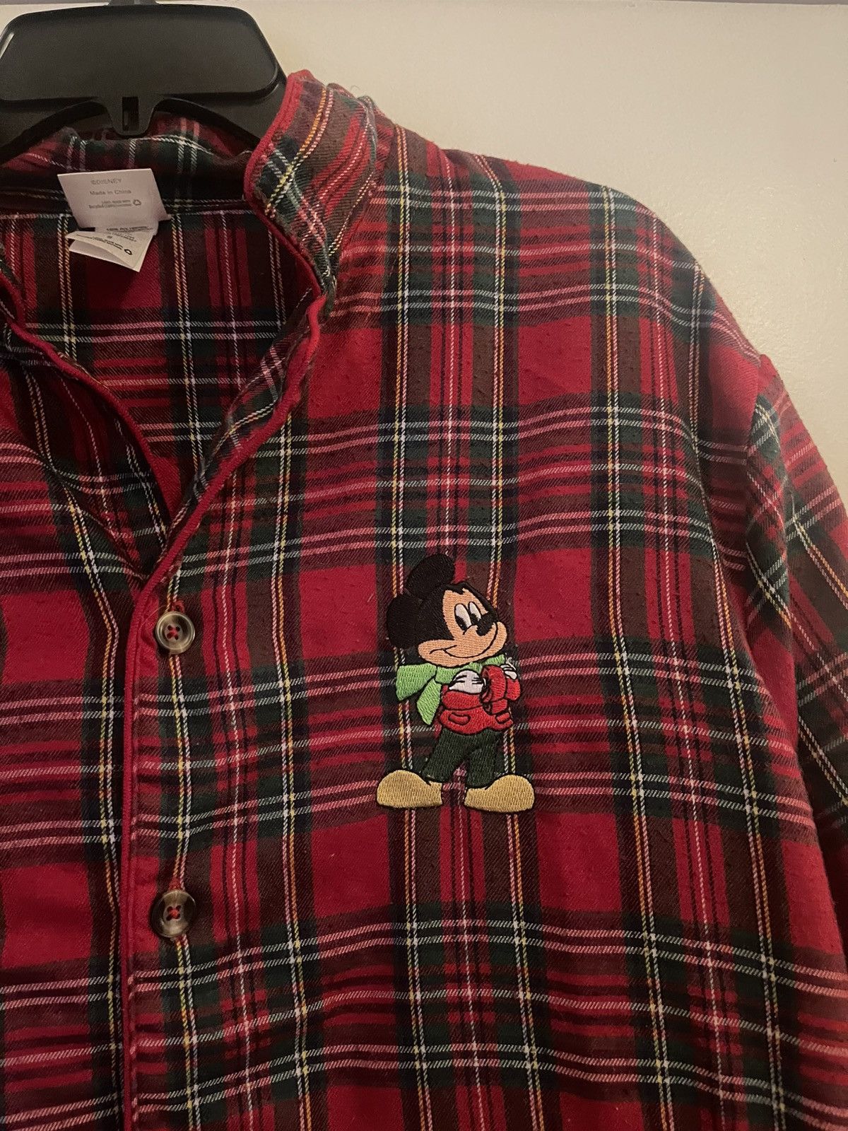 Disney × Vintage Disney Shirt Mens Extra Large Red Plaid Button Up Size US S / EU 44-46 / 1 - 2 Thumbnail