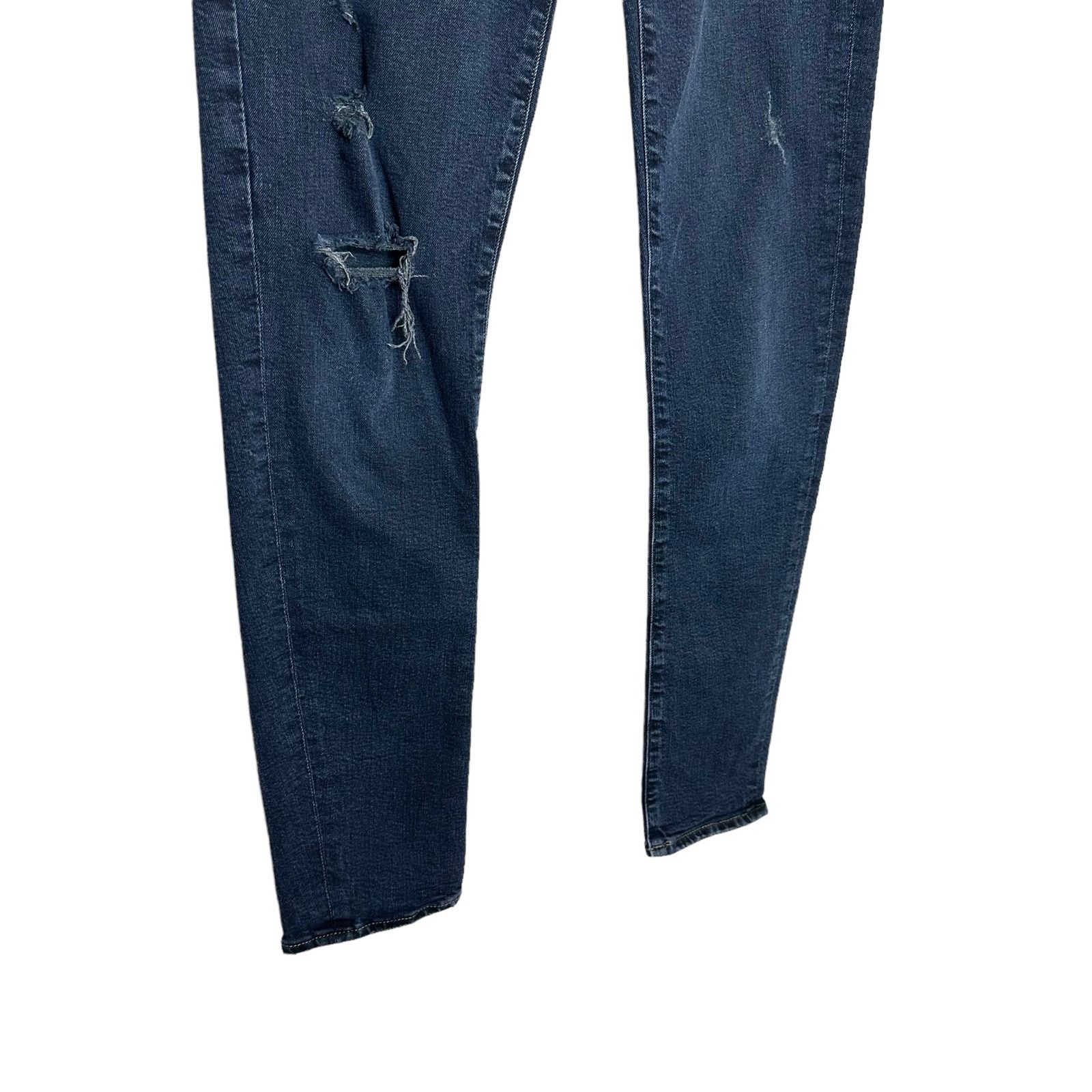 Agolde AGOLDE Lara Skinny Low Rise Distressed Ripped Jeans Size 27 Size 27" / US 4 / IT 40 - 6 Thumbnail