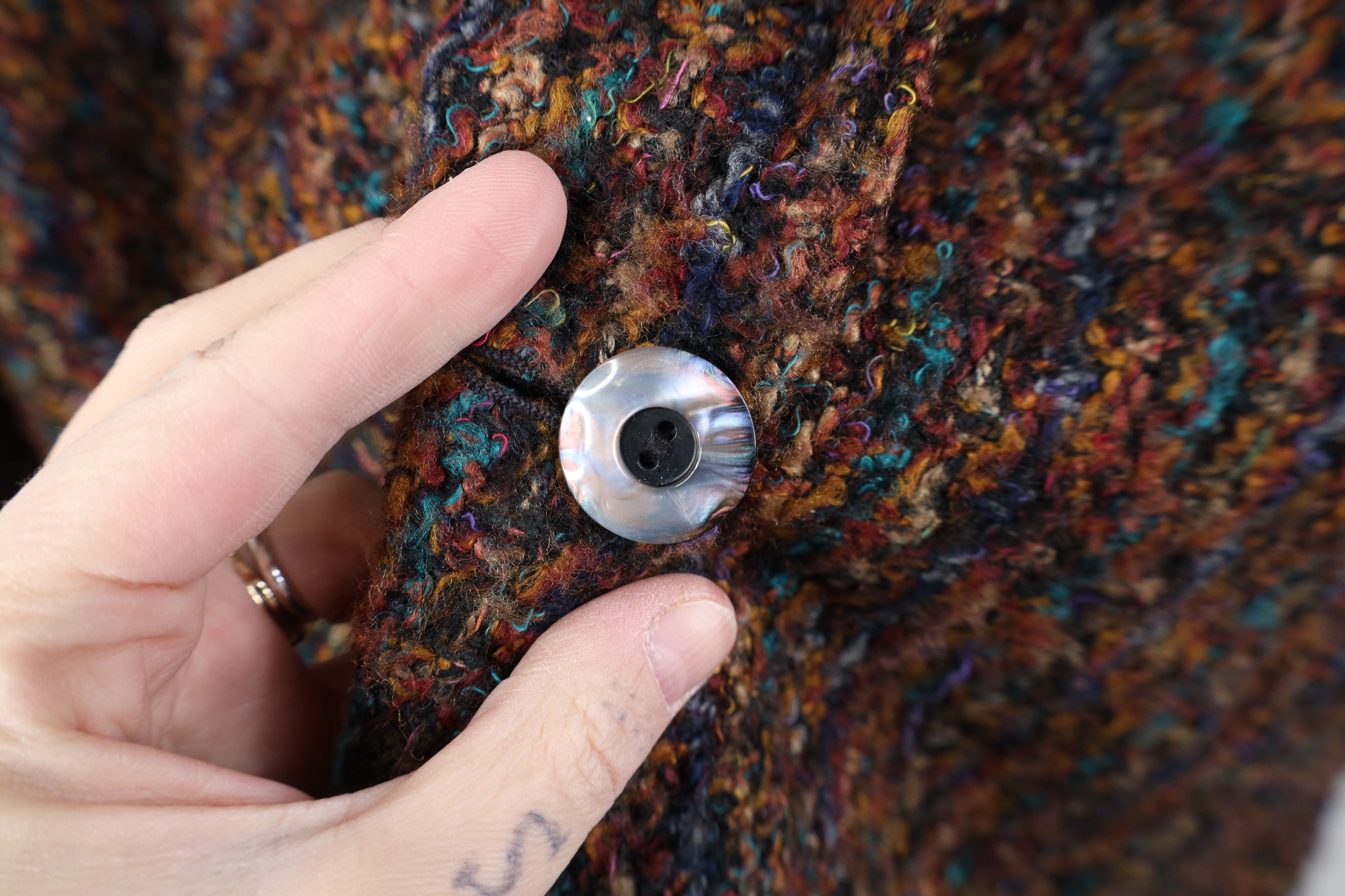 Vintage Vintage 90s Streetwear Wool Rainbow Suit Blazer Jacket USA Size XL / US 12-14 / IT 48-50 - 4 Thumbnail