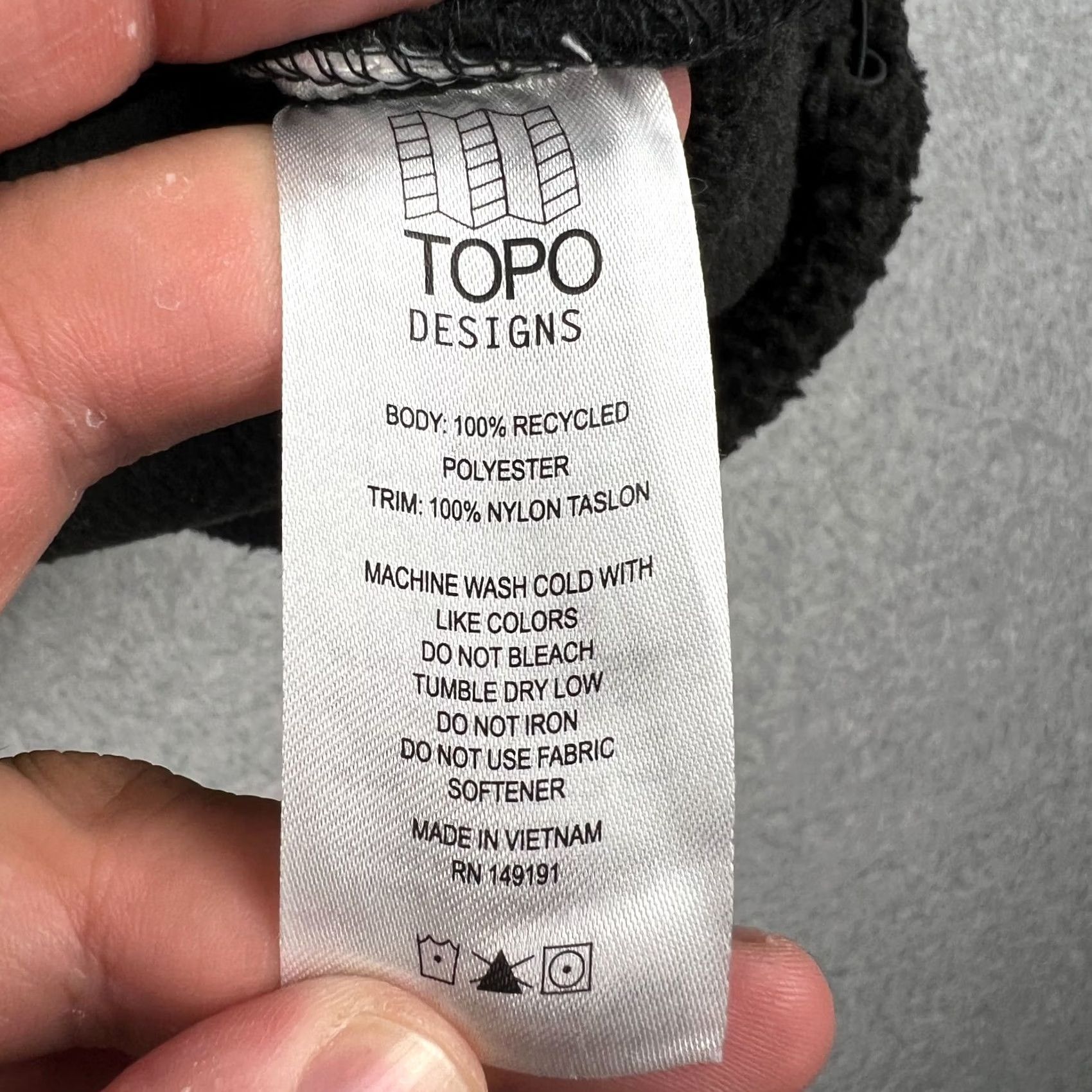 Topo Designs Topo Designs Mountain Fleece Zip Pullover Jacket L Men Black Hiking Outdoors Size US L / EU 52-54 / 3 - 4 Thumbnail