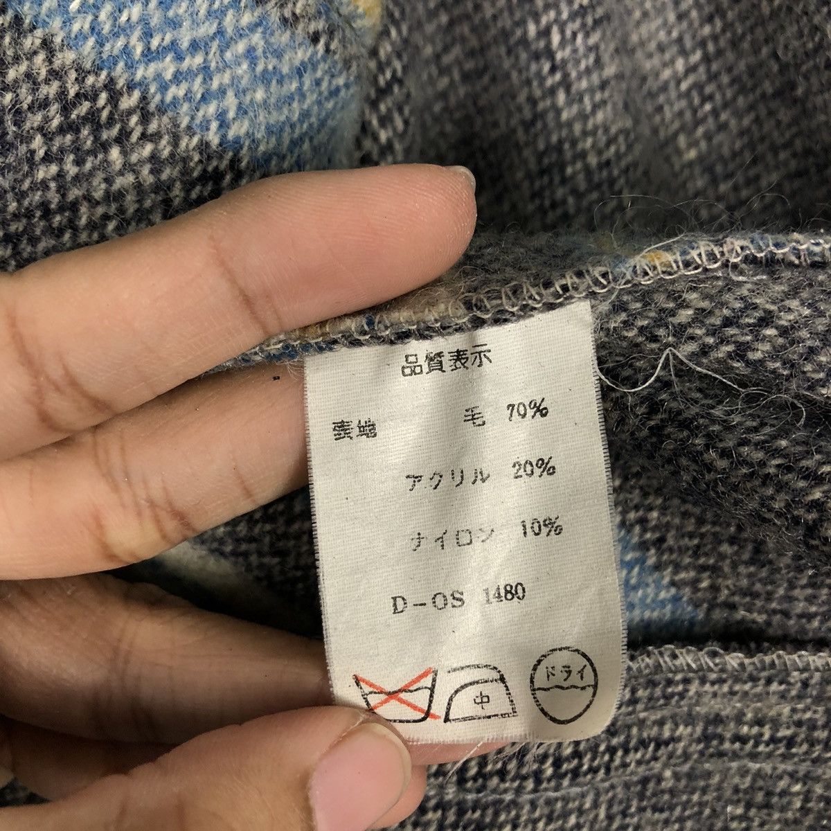 Japanese Brand 📌Vintage Wool Button Jacket Guy Country Striped Design Size US M / EU 48-50 / 2 - 15 Thumbnail