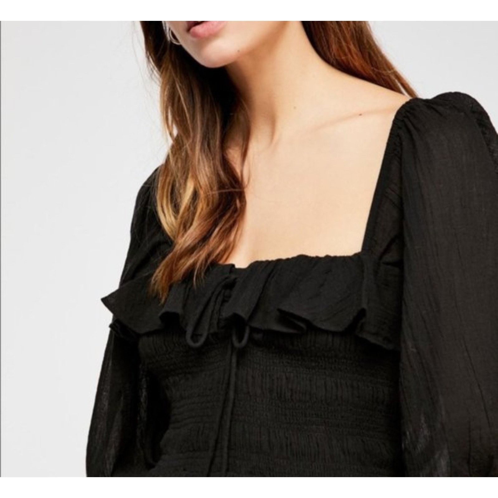 Free People Free People Free-est Oasis Midi Dress Smocked Ruffle Resort Size M / US 6-8 / IT 42-44 - 7 Thumbnail