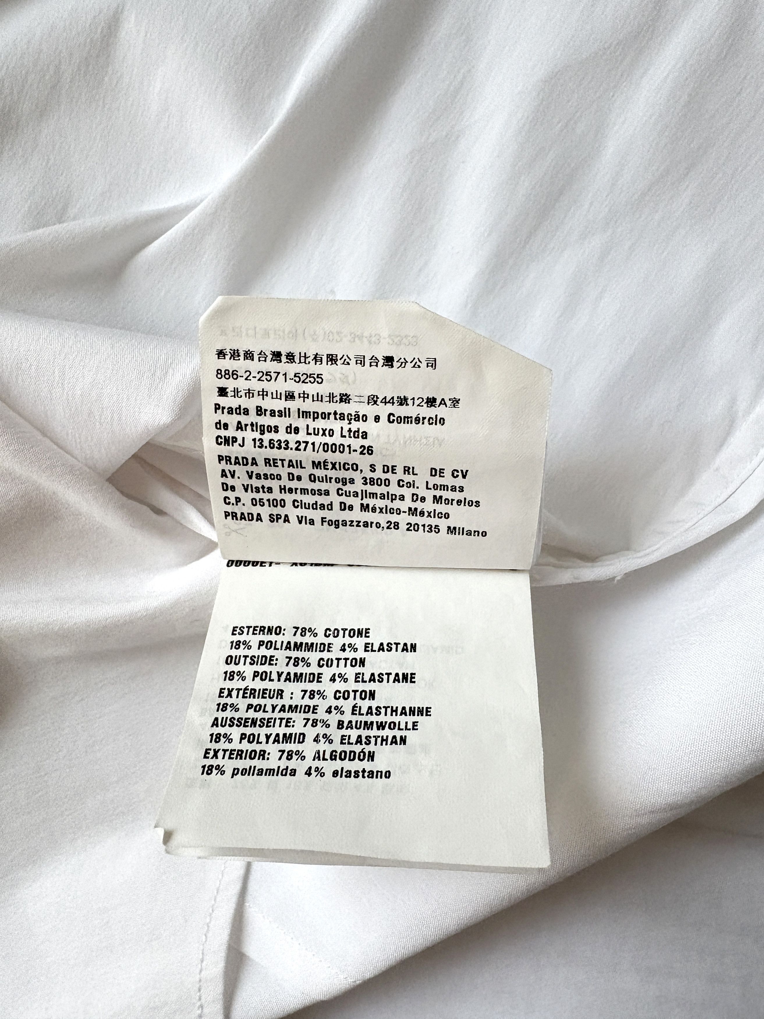 Prada ⚡️QUICK SALE⚡️2018 Prada White Shirt Size US S / EU 44-46 / 1 - 6 Thumbnail
