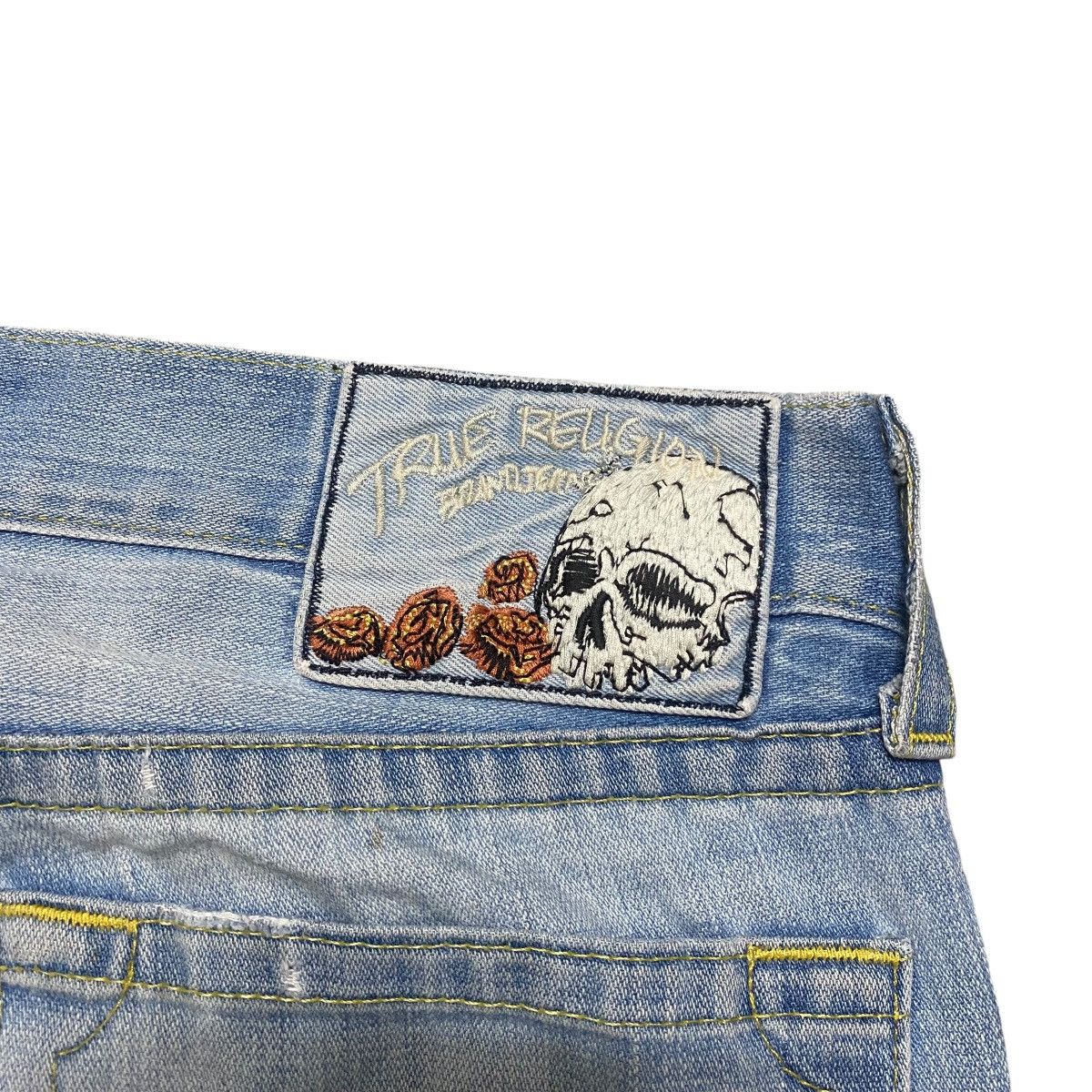 True Religion Vintage True Religion Distressed Denim Flare Jeans Size US 35 - 14 Thumbnail