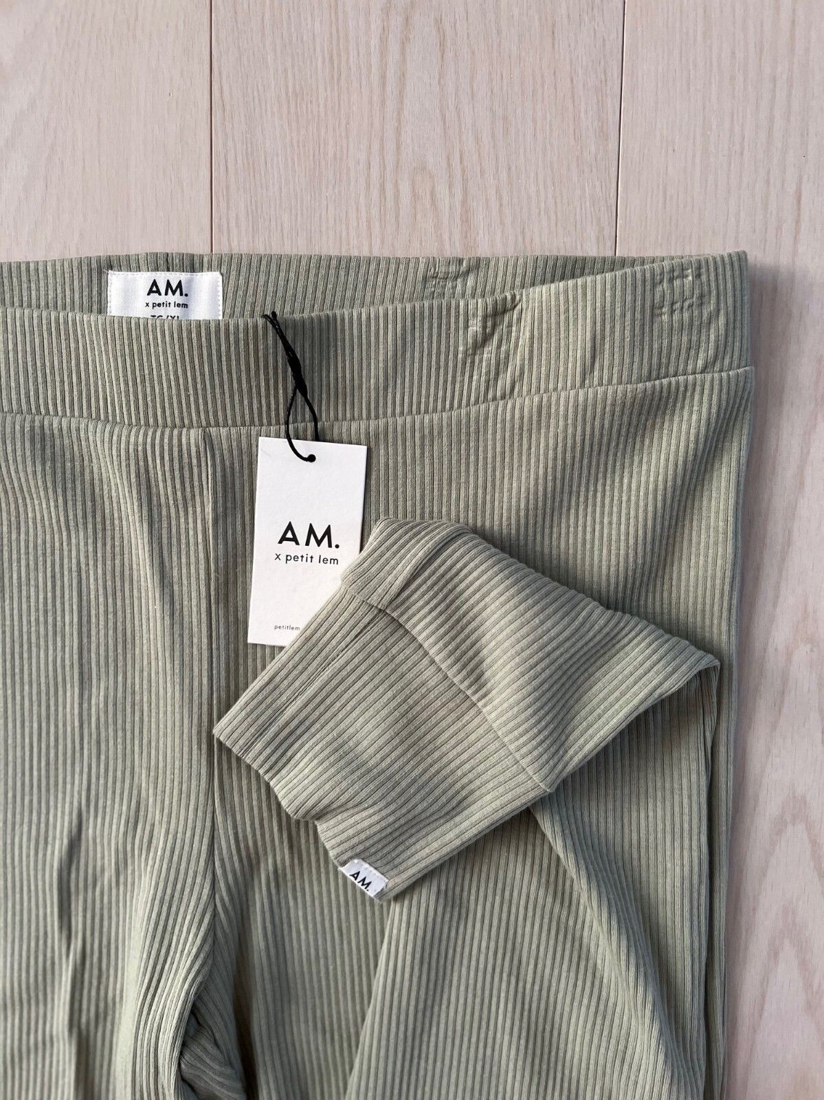 Other AM x Petit Lam Rib Pyjama Pants Green ( XL ) Size 32" / US 10 / IT 46 - 3 Thumbnail