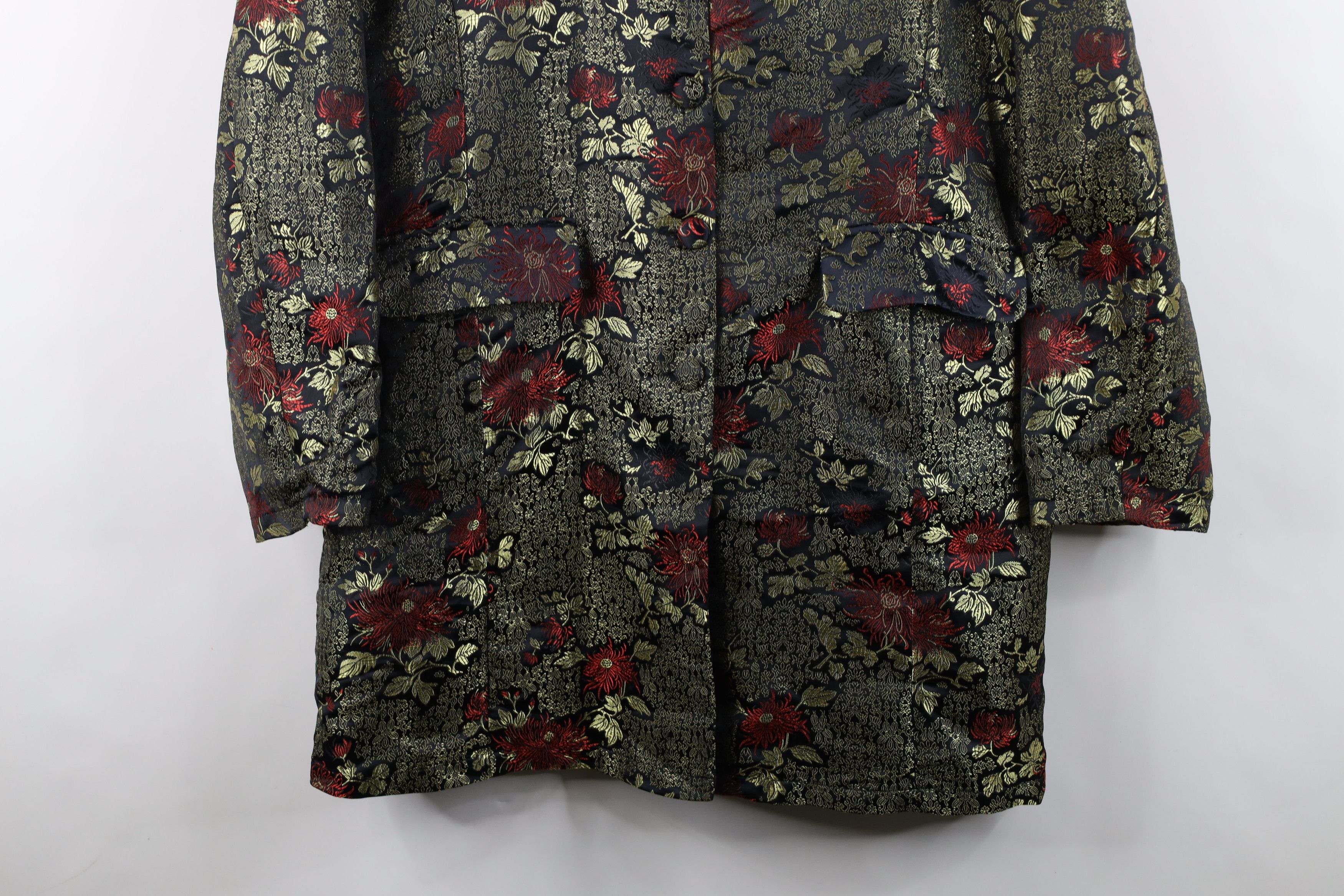 Vintage Vintage 90s Streetwear Flower Kimono Blazer Suit Jacket Size XL / US 12-14 / IT 48-50 - 3 Thumbnail