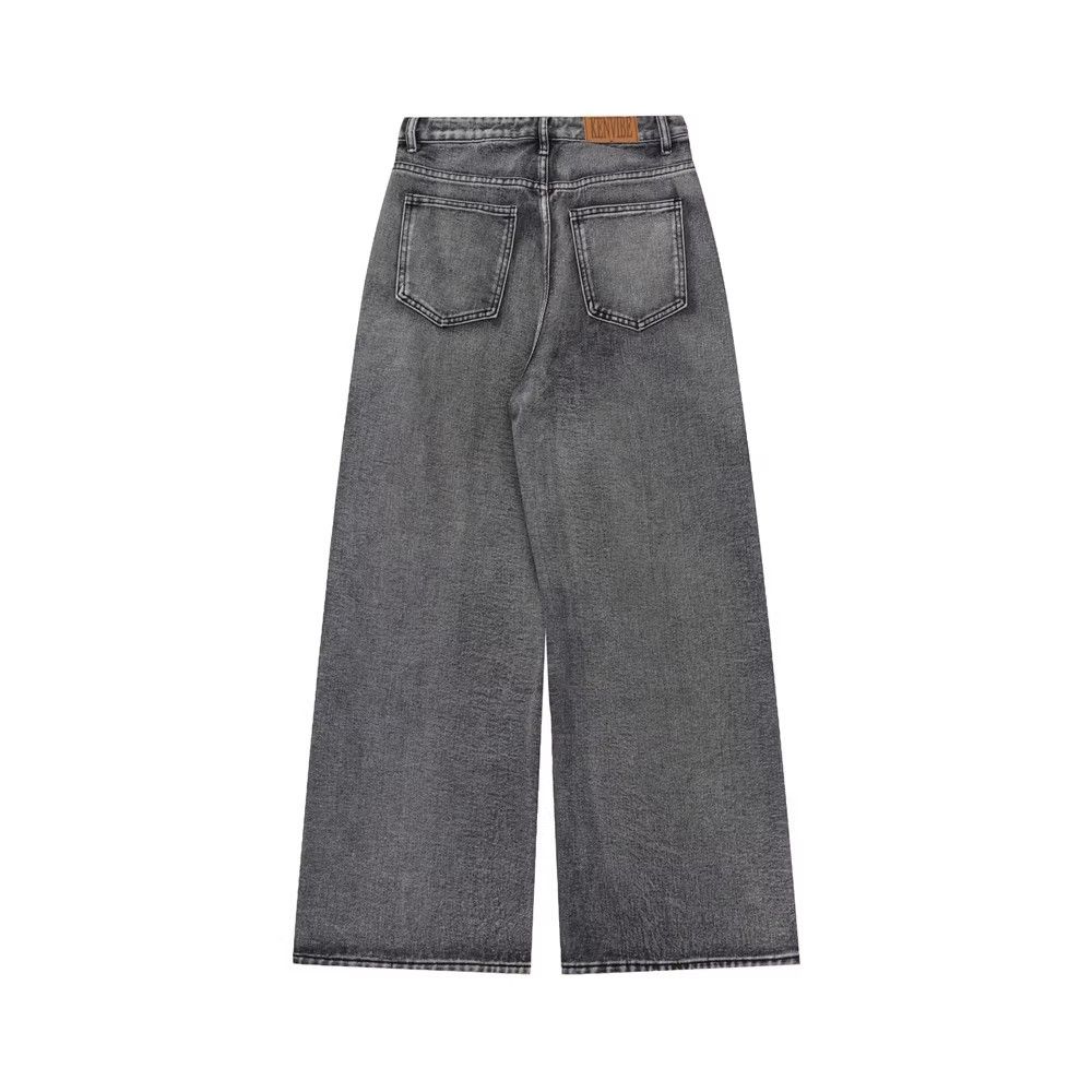 Japanese Brand × Jean High street trend washed distressed tie-dyed casual jeans Size US 32 / EU 48 - 2 Thumbnail
