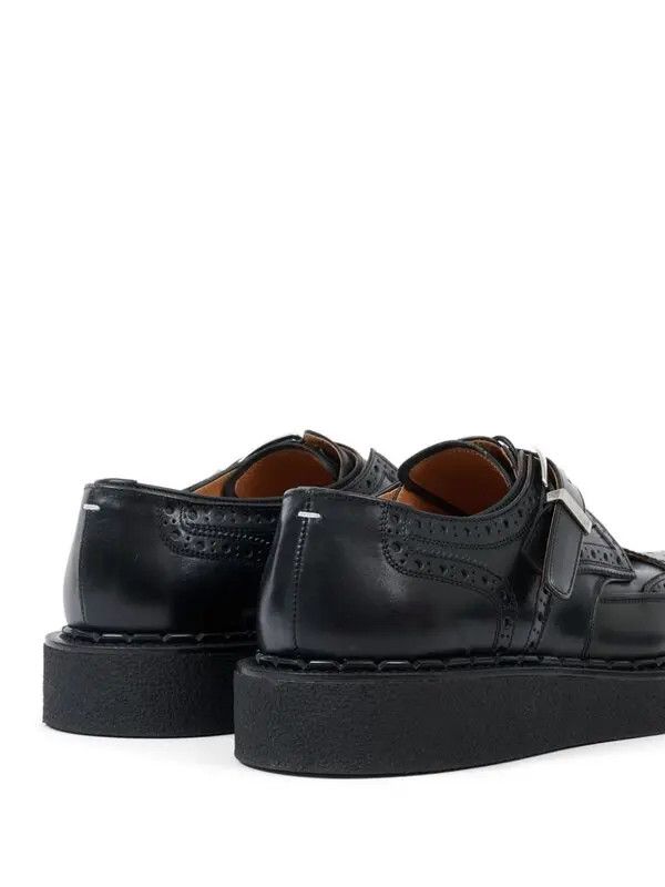 Maison Margiela o1w1db10825 Monster Leather Monk Shoes in Black Size US 10 / EU 43 - 4 Thumbnail