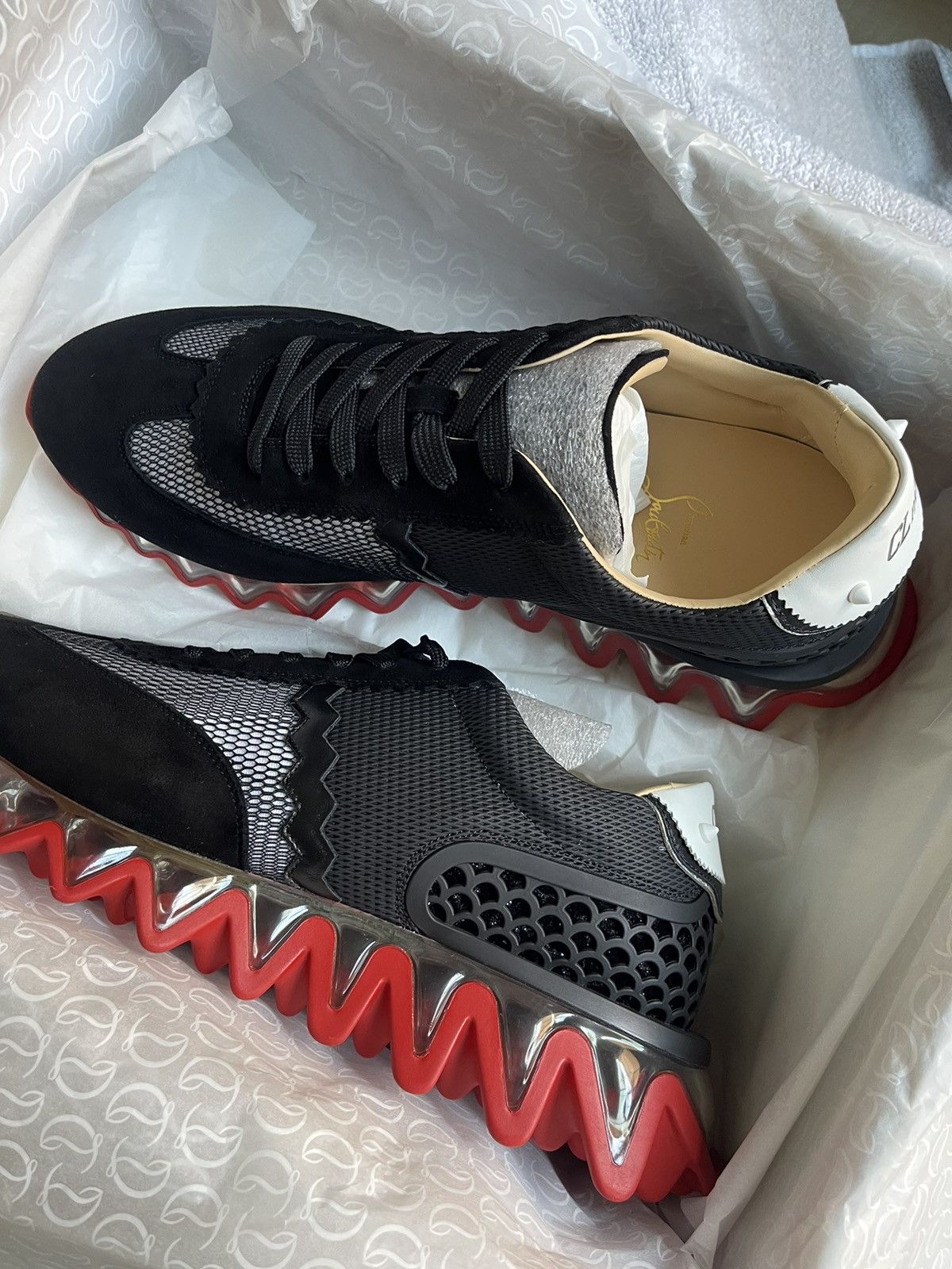Christian Louboutin LOUBISHARK FLAT Size US 10.5 / EU 43-44 - 6 Thumbnail