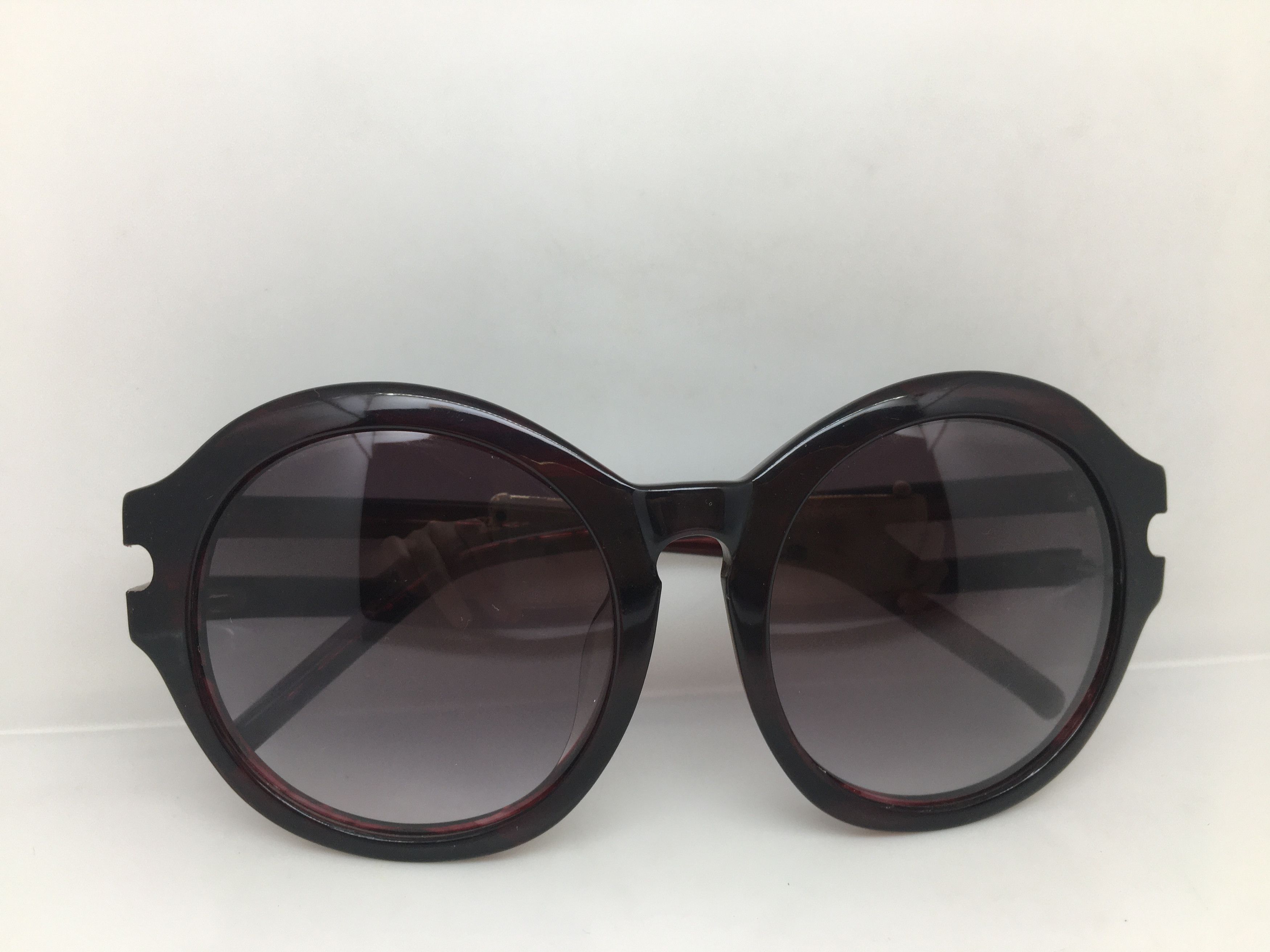 Grey Ant Grey Ant Pursih Red Oversize Round Sunglasses Frame Size ONE SIZE - 8 Thumbnail