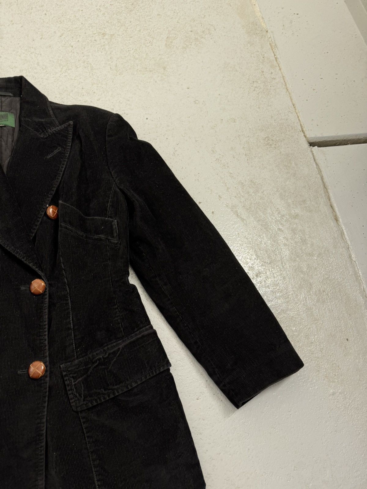 Jean Paul Gaultier Vintage Jean Paul Gaultier Corduroy Double Breaster Coat Size M / US 6-8 / IT 42-44 - 8 Thumbnail